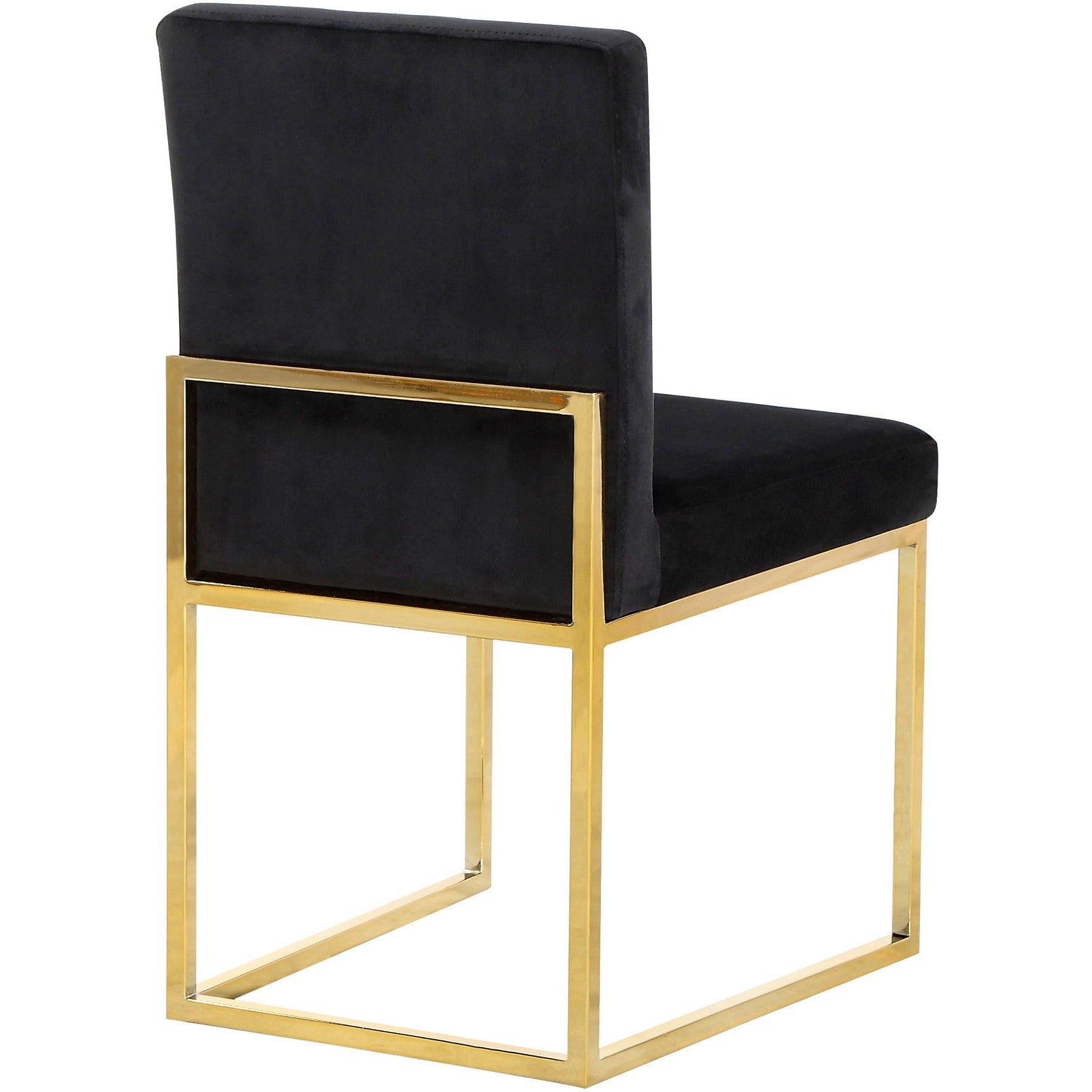 Meridian Furniture Giselle Black Velvet Dining Chair-Minimal & Modern