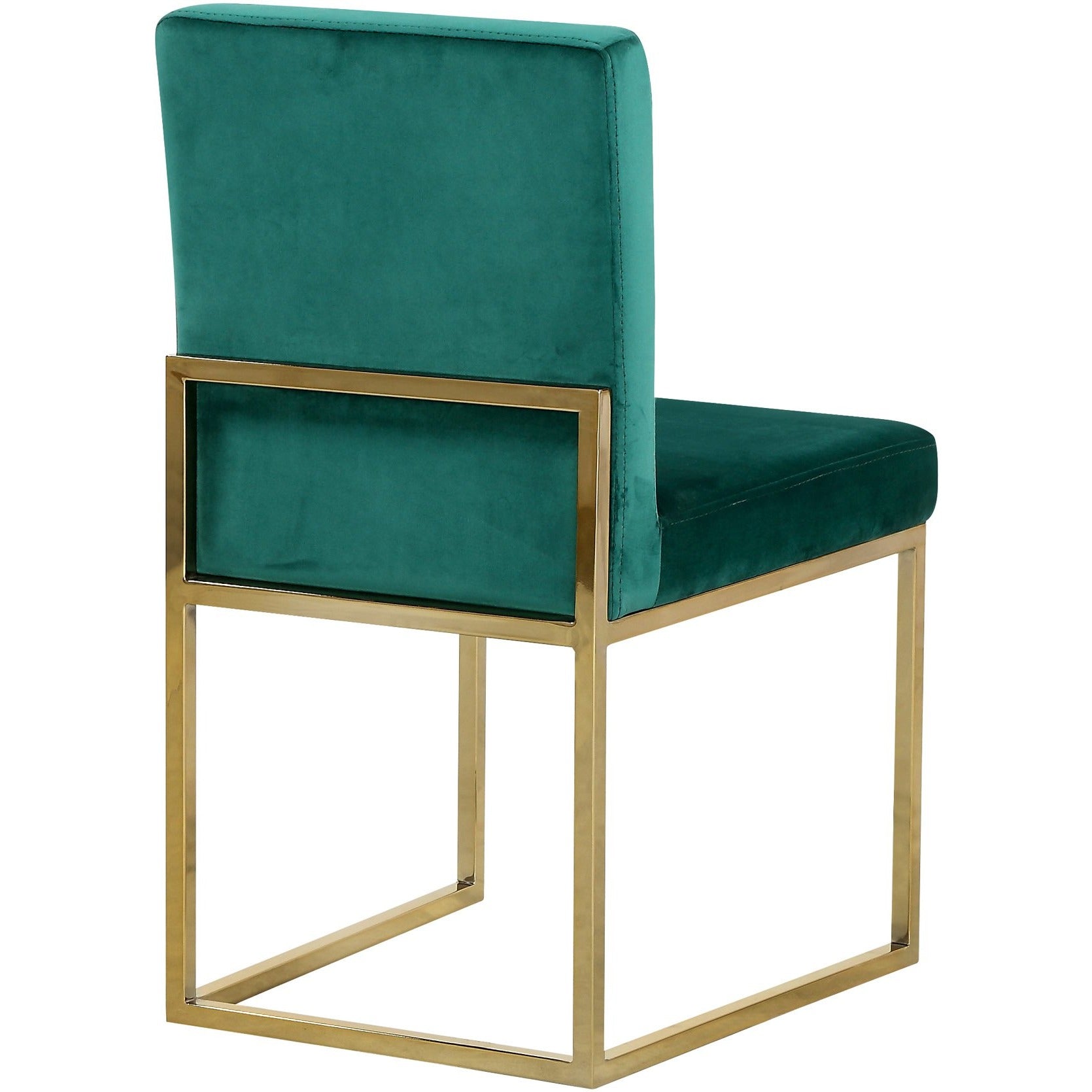 Meridian Furniture Giselle Green Velvet Dining Chair-Minimal & Modern