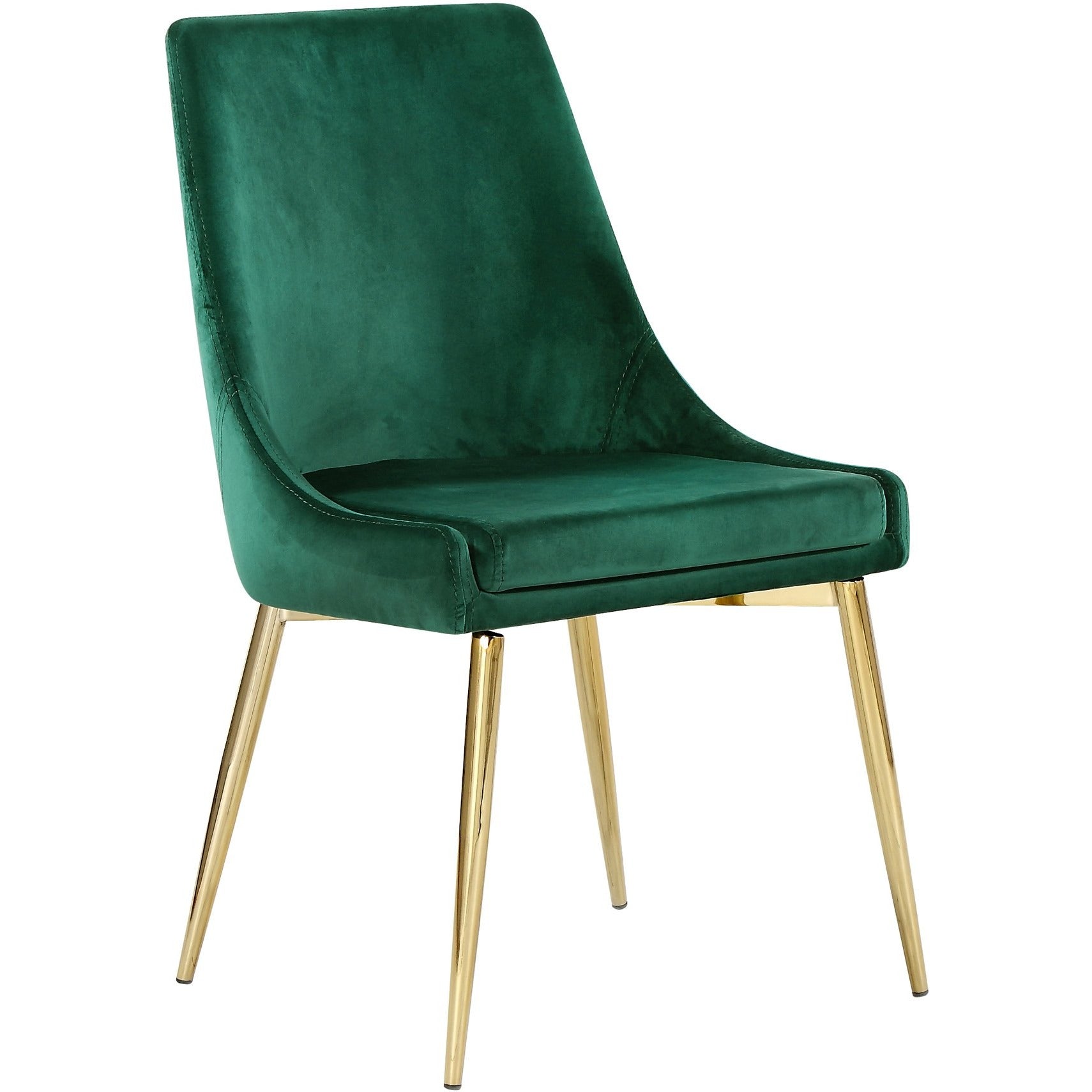 Meridian Furniture Karina Green Velvet Dining Chair-Minimal & Modern