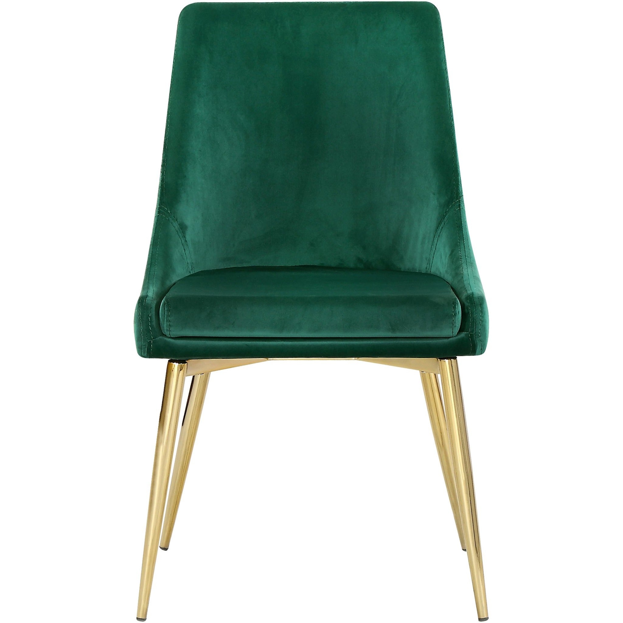 Meridian Furniture Karina Green Velvet Dining Chair-Minimal & Modern