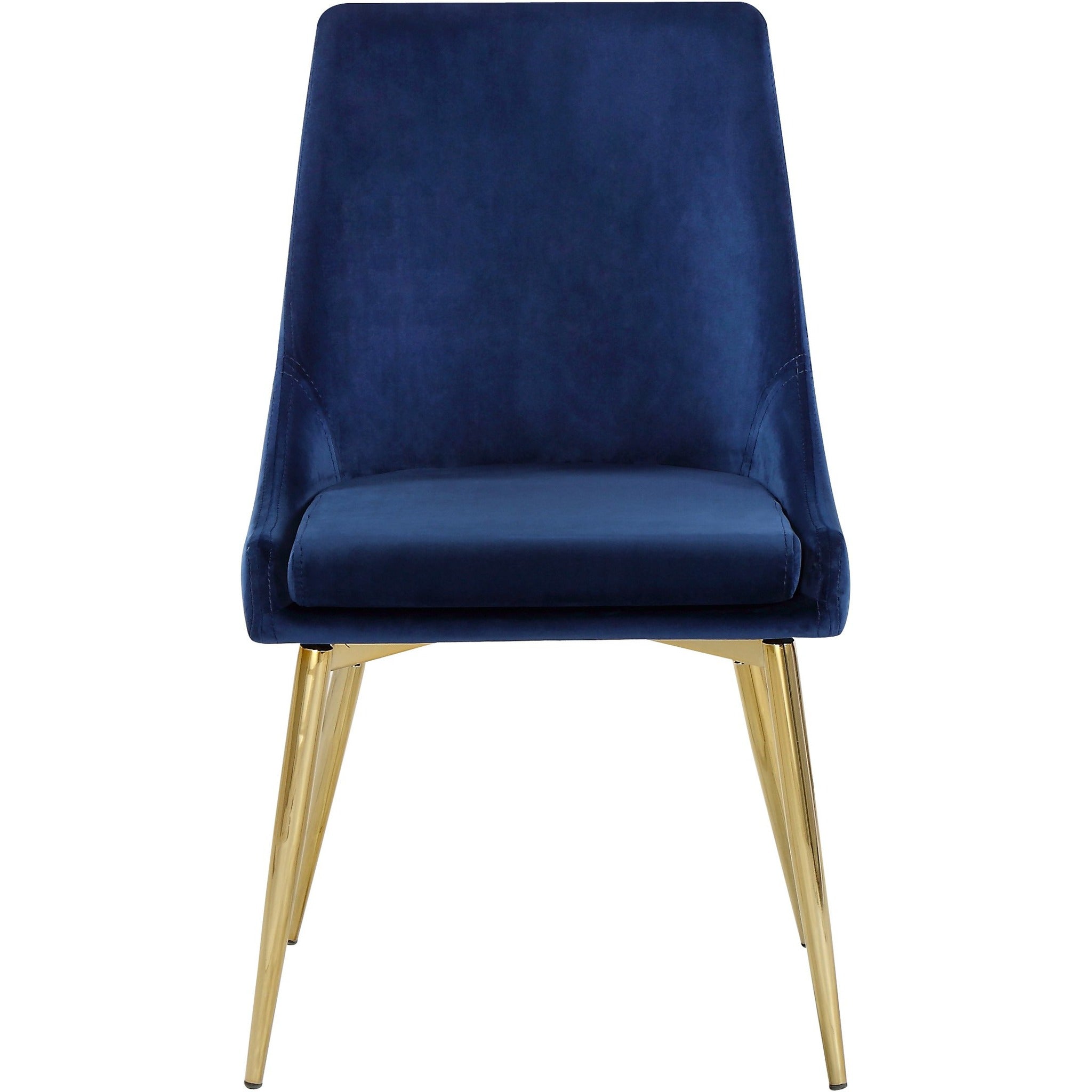 Meridian Furniture Karina Navy Velvet Dining Chair-Minimal & Modern