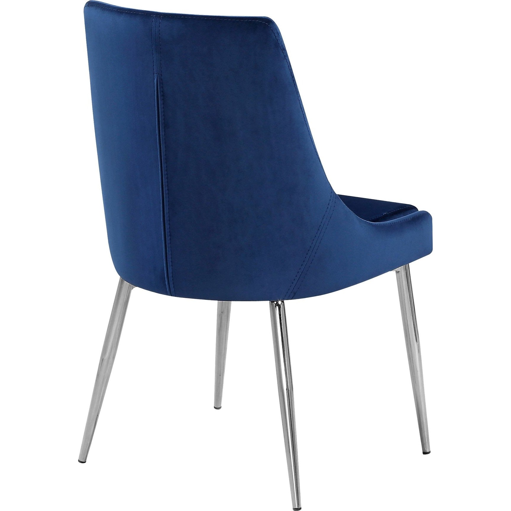 Meridian Furniture Karina Navy Velvet Dining Chair-Minimal & Modern