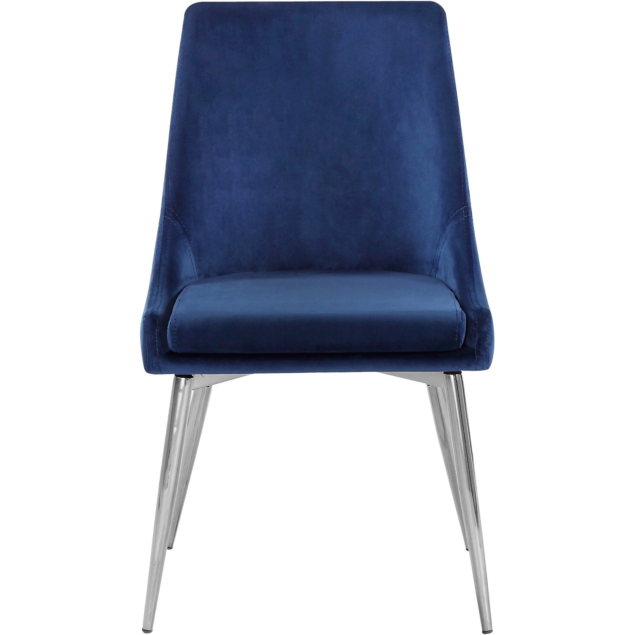 Meridian Furniture Karina Navy Velvet Dining Chair-Minimal & Modern