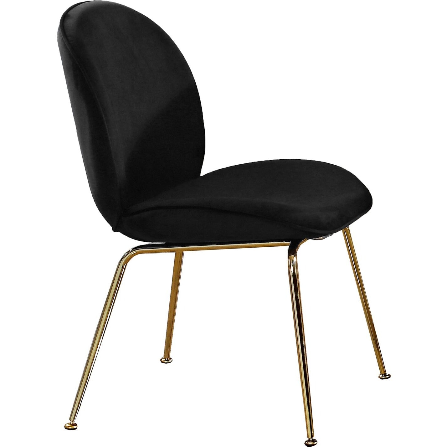 Meridian Furniture Paris Black Velvet Dining Chair-Minimal & Modern