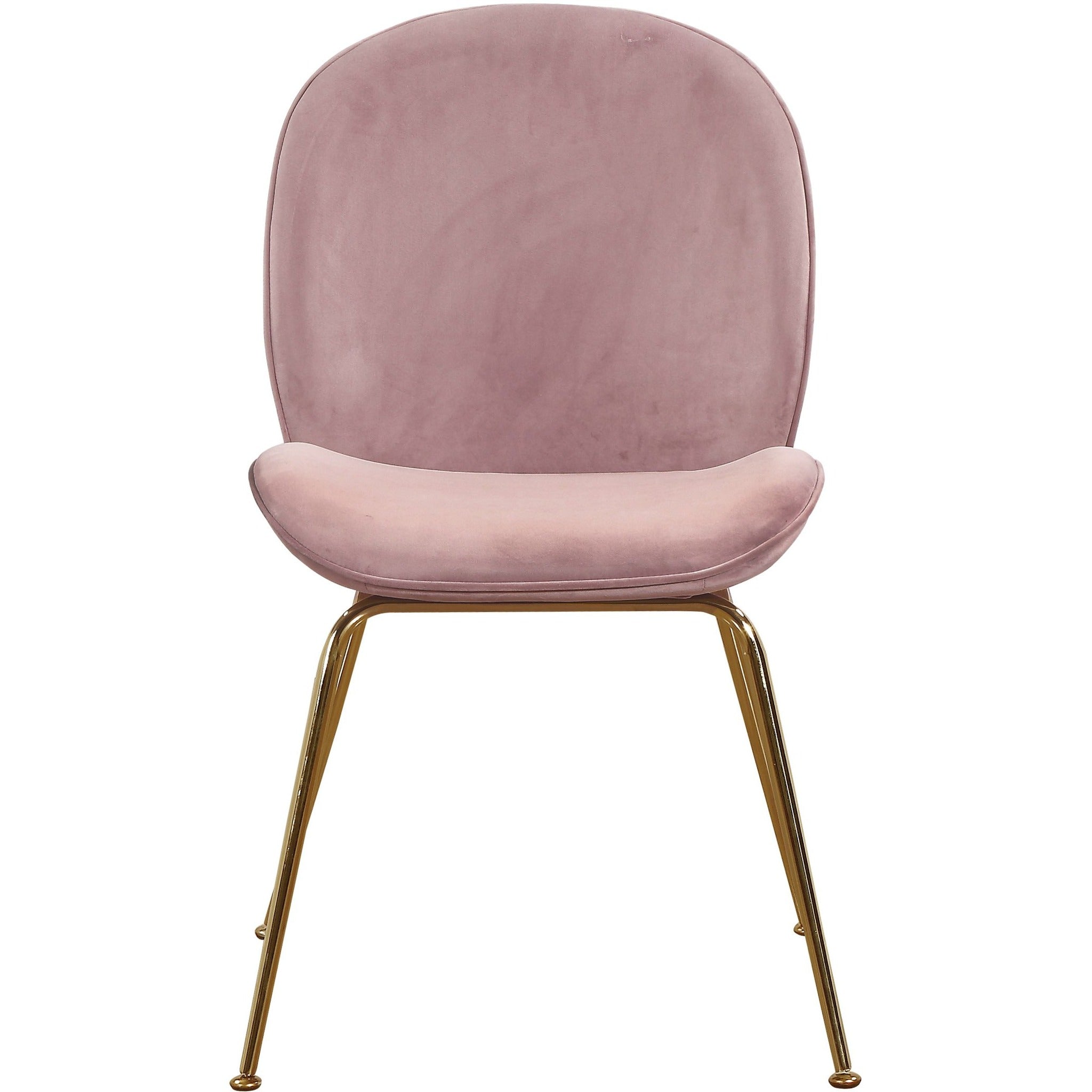 Meridian Furniture Paris Pink Velvet Dining Chair-Minimal & Modern