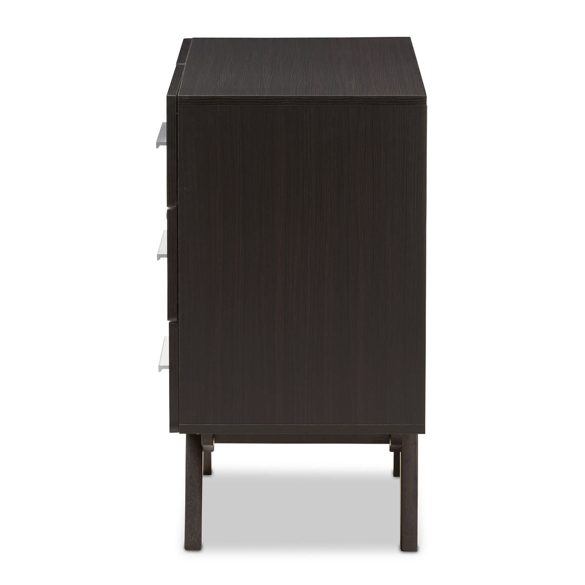 Baxton Studio Auburn Mid-Century Modern Espresso Brown Finished Wood 6-Drawer Dresser Baxton Studio-Dresser-Minimal And Modern - 5