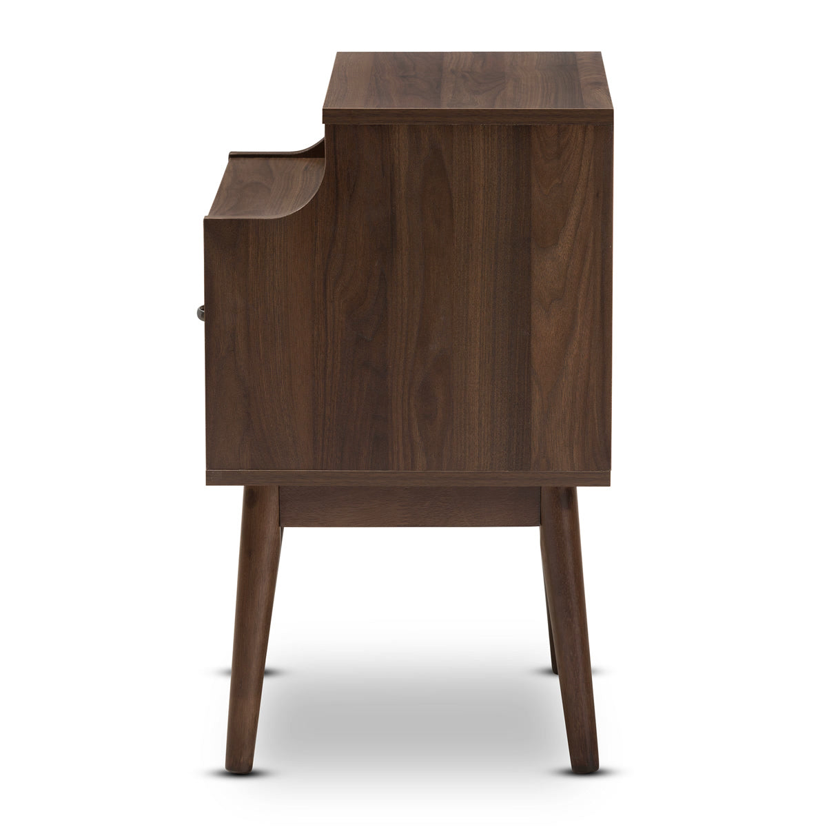 Baxton Studio Disa Mid-Century Modern Walnut Brown Finished Nightstand Baxton Studio-nightstands-Minimal And Modern - 6