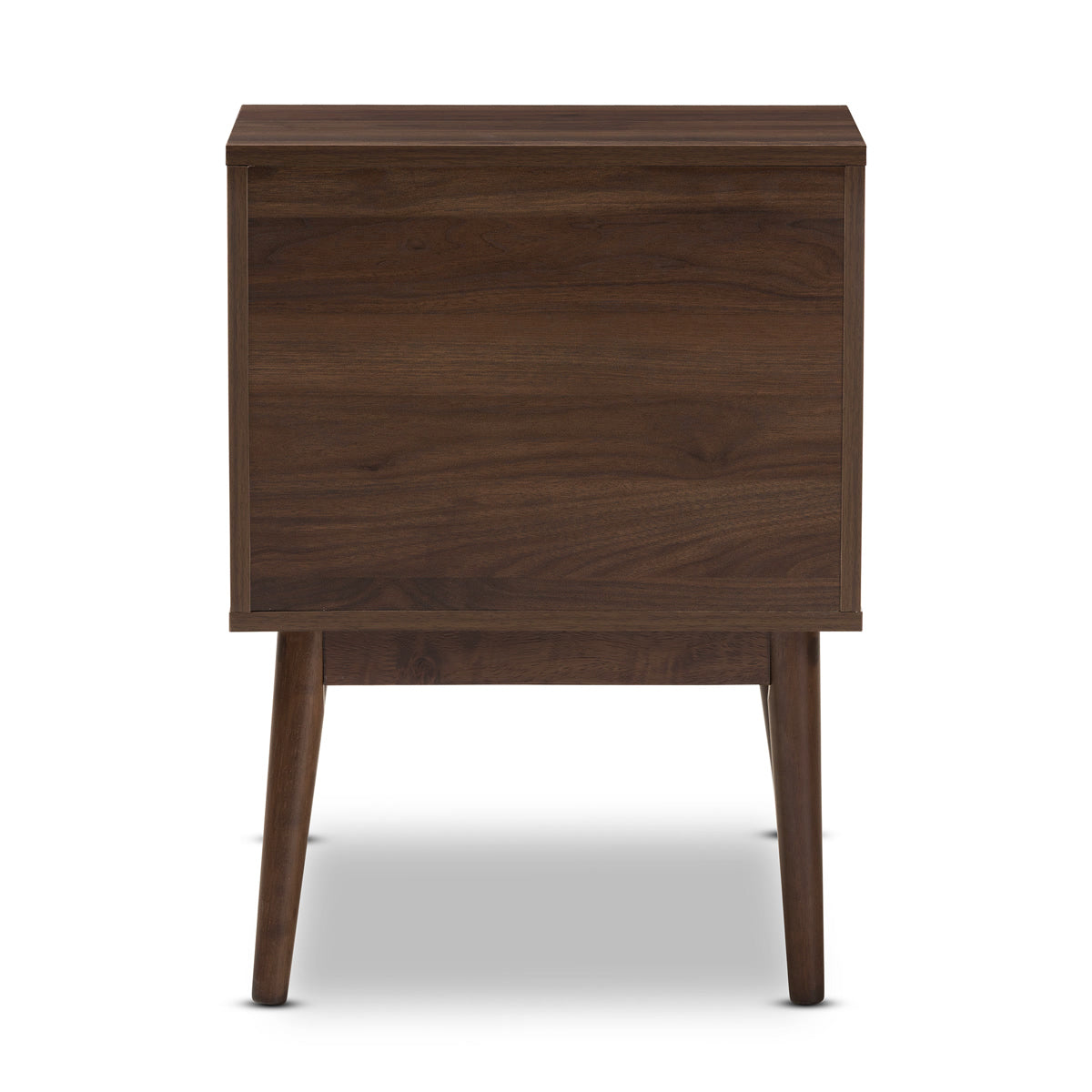 Baxton Studio Disa Mid-Century Modern Walnut Brown Finished Nightstand Baxton Studio-nightstands-Minimal And Modern - 7