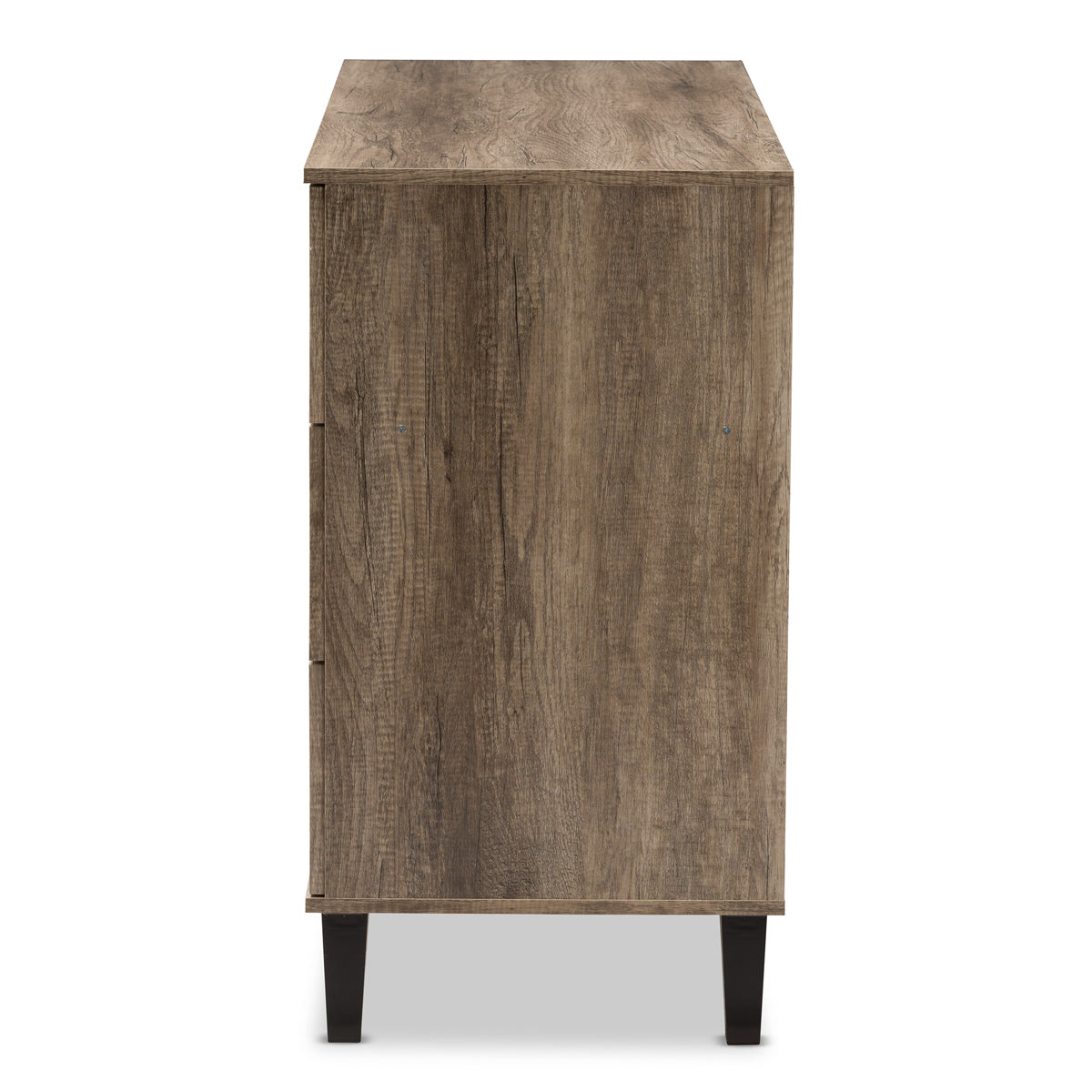 Baxton Studio Wales Modern and Contemporary Light Brown Wood 6-Drawer Chest Baxton Studio-Dresser-Minimal And Modern - 5