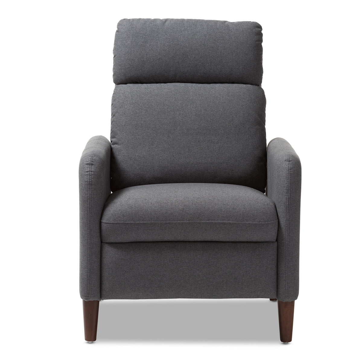 Baxton Studio Casanova Mid-century Modern Grey Fabric Upholstered Lounge Chair Baxton Studio-chairs-Minimal And Modern - 6