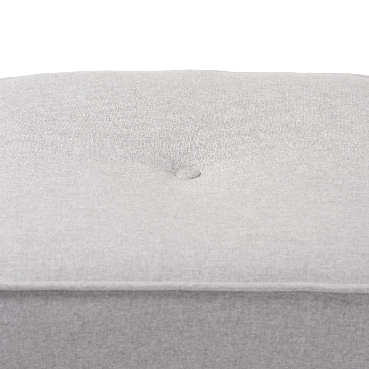 Baxton Studio Corinne Modern and Contemporary Light Grey Fabric Upholstered Ottoman Baxton Studio-ottomans-Minimal And Modern - 3