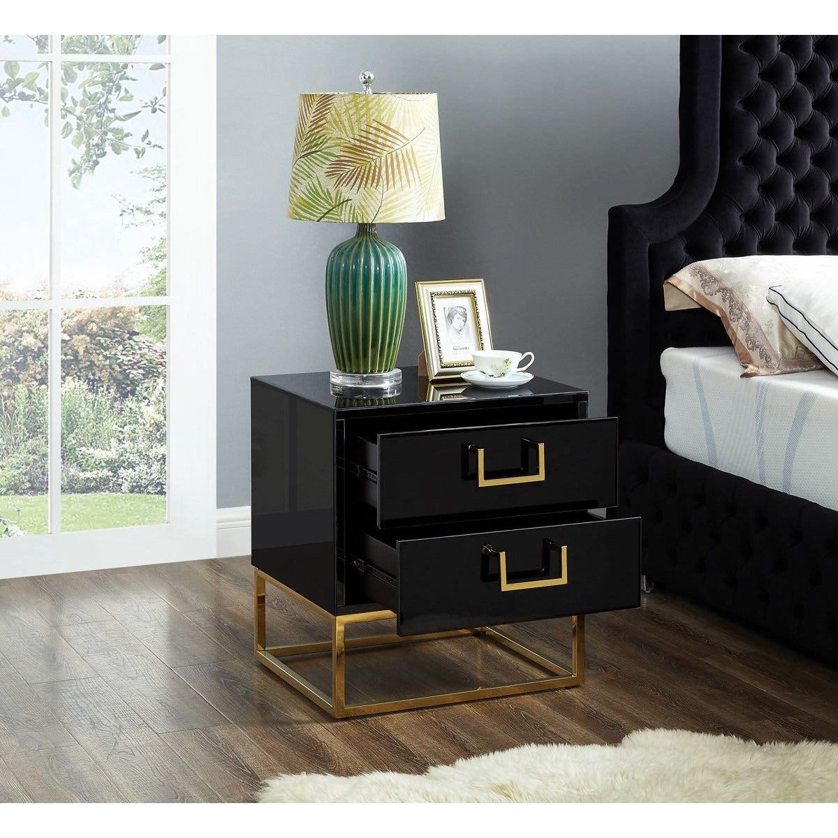 Meridian Furniture Nova Black Side Table-Minimal & Modern