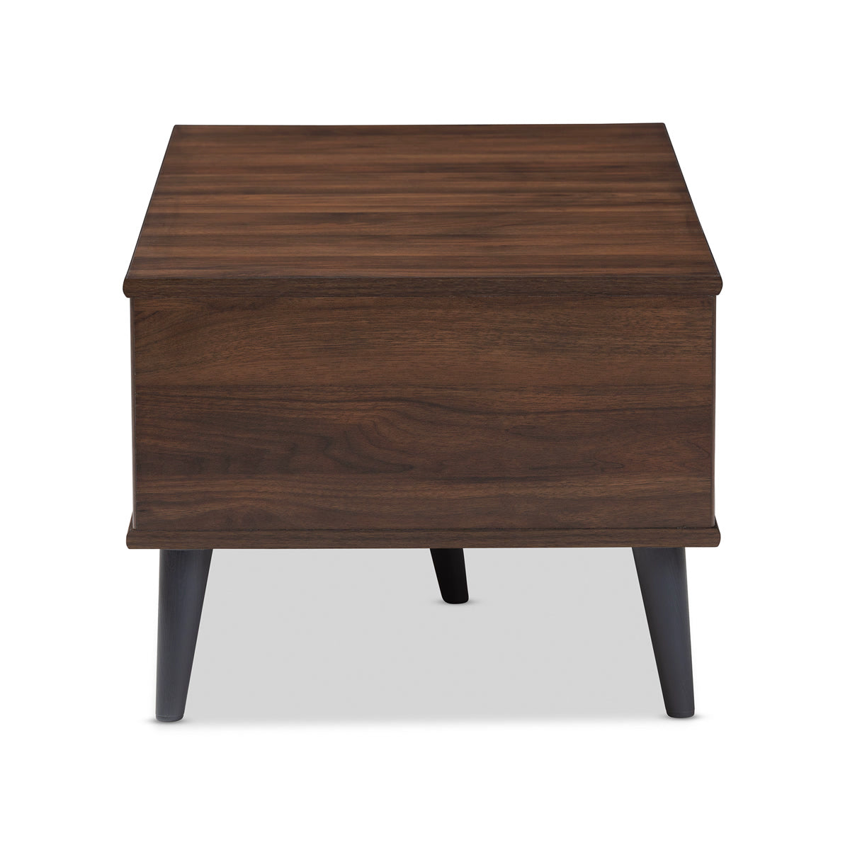 Baxton Studio Pierre Mid-Century Modern Brown and Dark Grey Finished Wood Coffee Table Baxton Studio-coffee tables-Minimal And Modern - 3