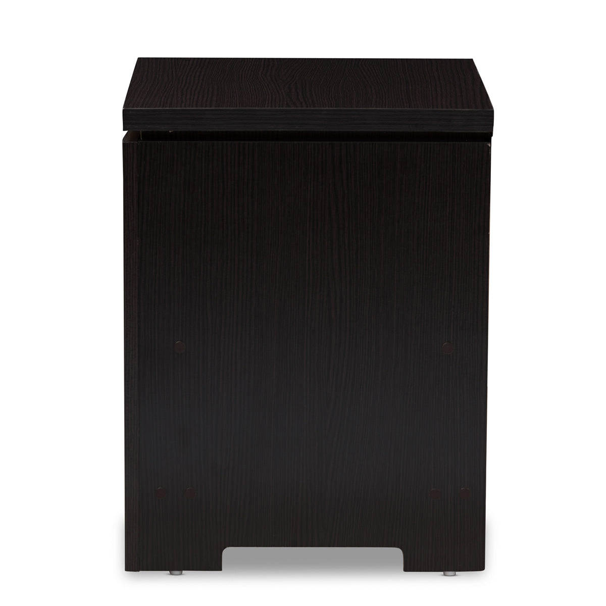 Baxton Studio Bienna Modern and Contemporary Wenge Brown Finished 1-Drawer Nightstand Baxton Studio-nightstands-Minimal And Modern - 4