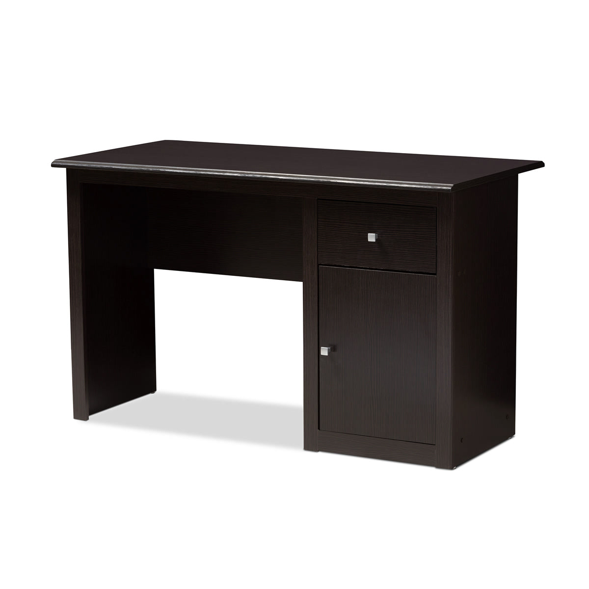 Baxton Studio Belora Modern and Contemporary Wenge Brown Finished Desk Baxton Studio-Desks-Minimal And Modern - 1