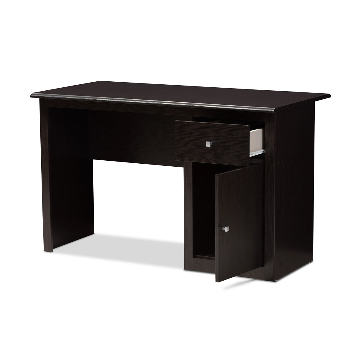 Baxton Studio Belora Modern and Contemporary Wenge Brown Finished Desk Baxton Studio-Desks-Minimal And Modern - 2