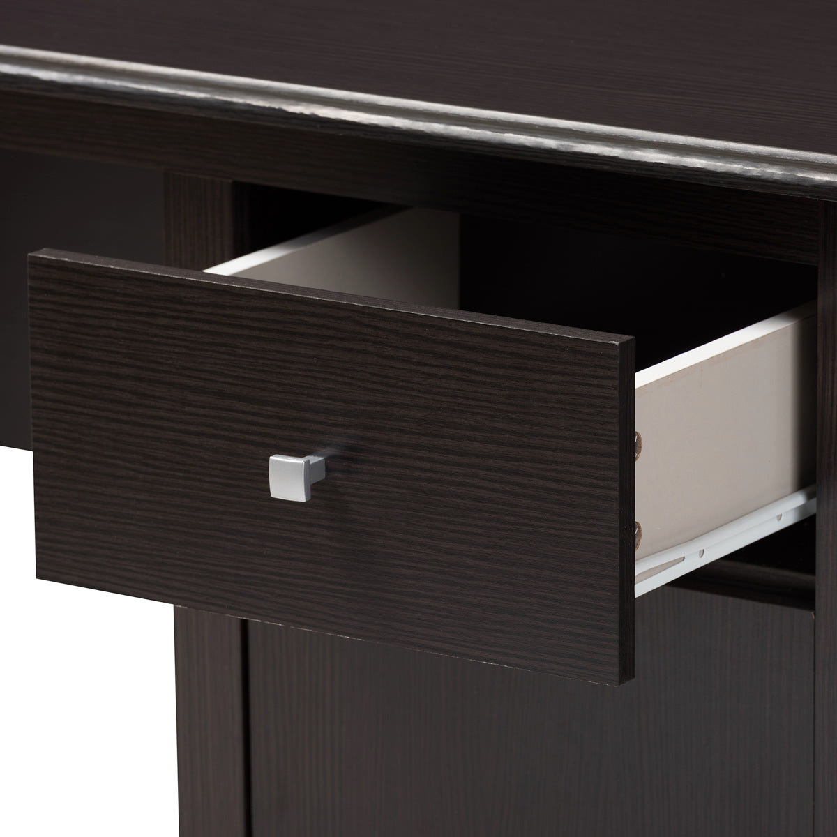 Baxton Studio Belora Modern and Contemporary Wenge Brown Finished Desk Baxton Studio-Desks-Minimal And Modern - 6