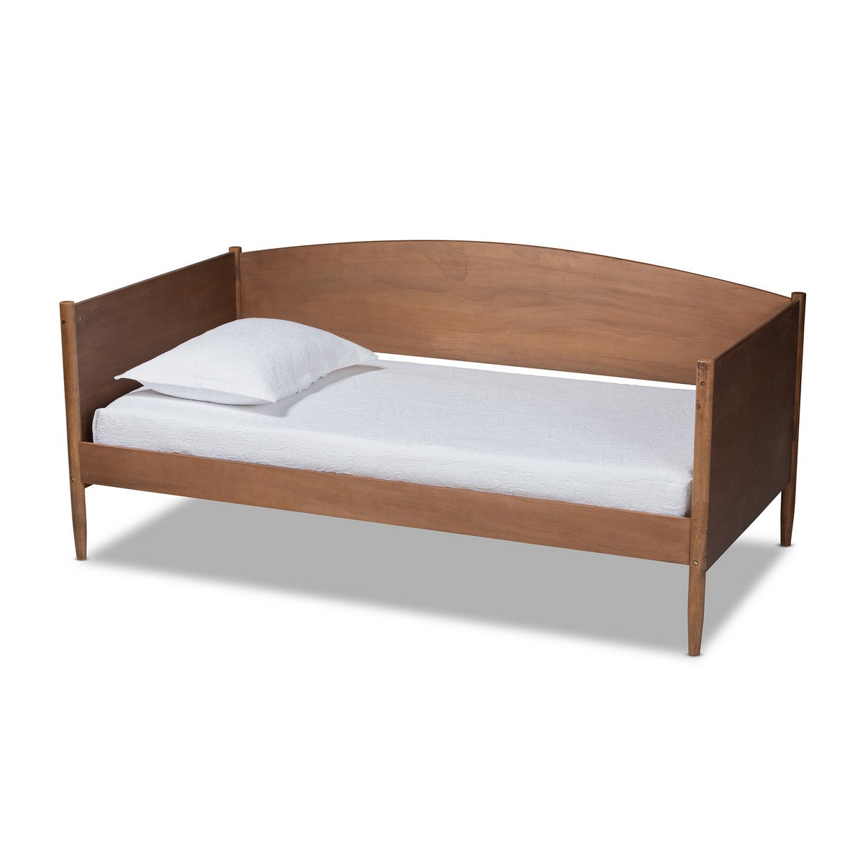 Baxton Studio Veles Mid-Century Modern Ash Wanut Finished Wood Daybed  Baxton Studio- Daybeds-Minimal And Modern - 1