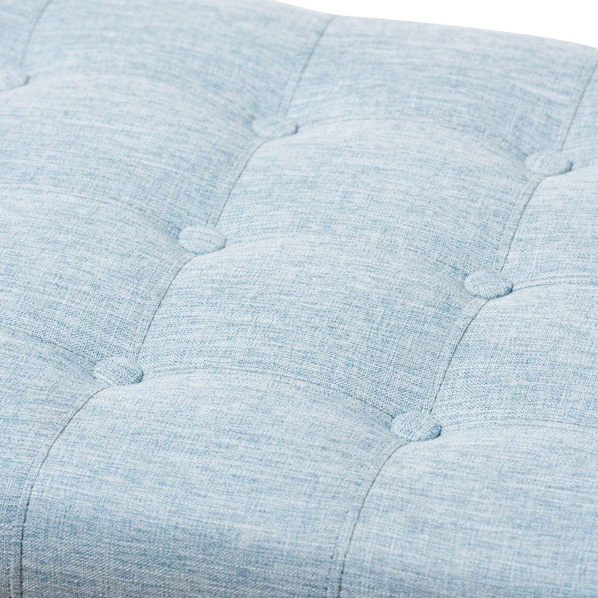 Baxton Studio Kaylee Modern Classic Light Blue Fabric Upholstered Button-Tufting Storage Ottoman Bench Baxton Studio-benches-Minimal And Modern - 7