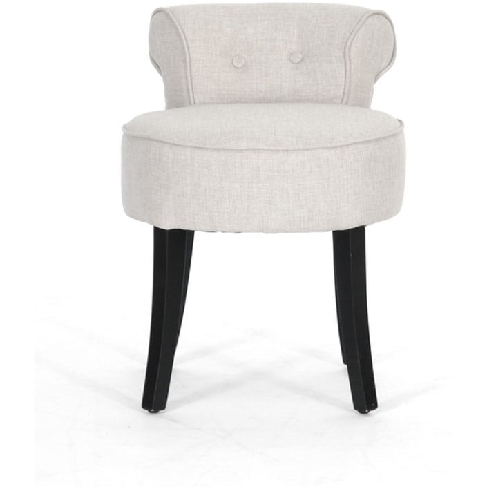 Baxton Studio Millani Beige Linen Modern Lounge Stool Baxton Studio-chairs-Minimal And Modern - 5