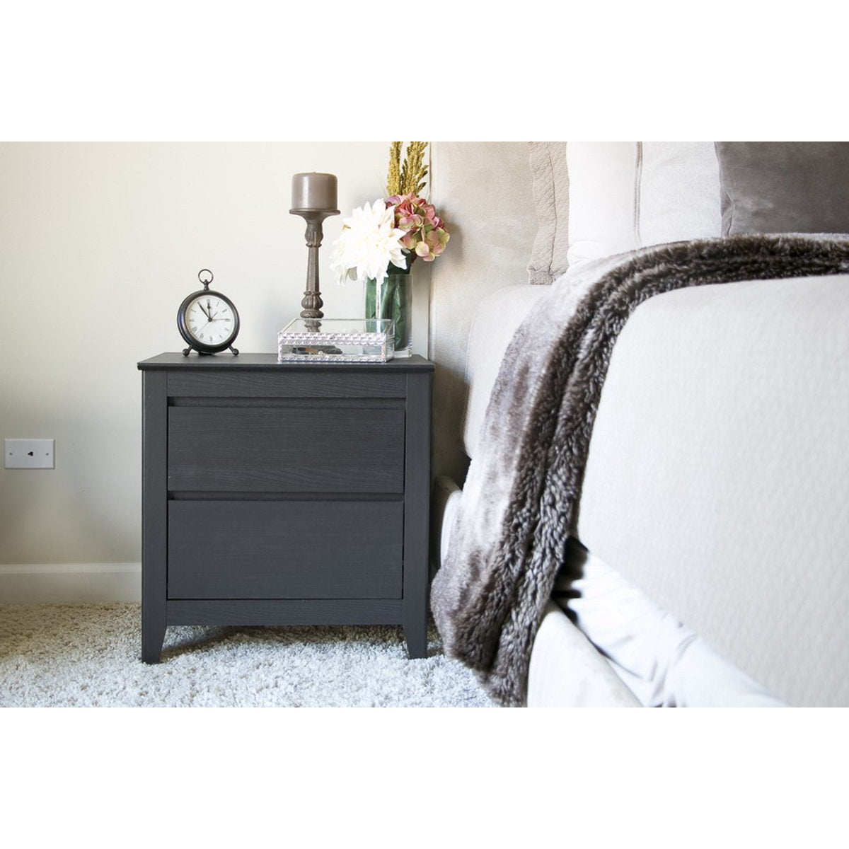 Baxton Studio Espresso Modern Nightstand Baxton Studio-nightstands-Minimal And Modern - 5