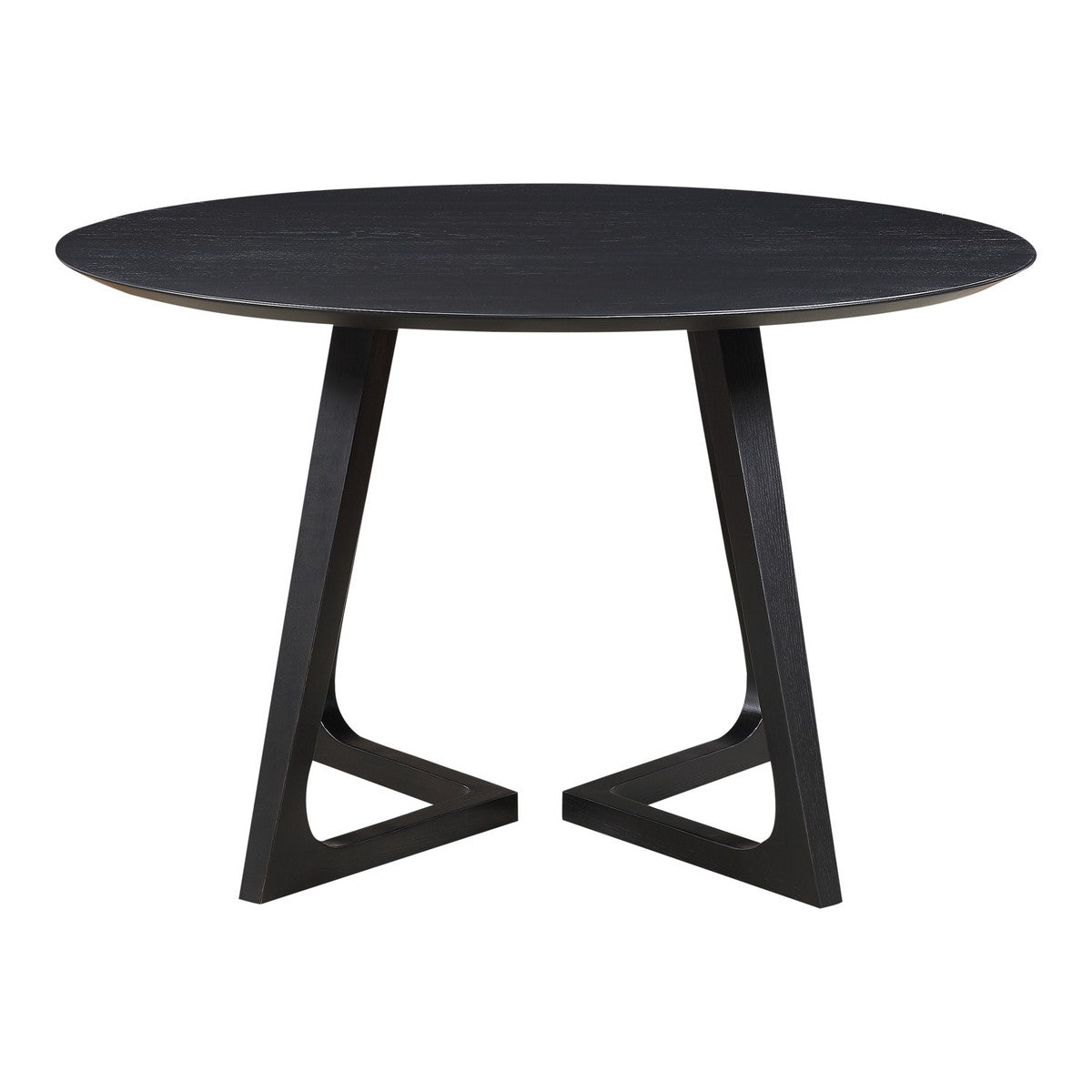 Moe's Home Collection Godenza Dining Table Round Black Ash - CB-1003-02 - Moe's Home Collection - Dining Tables - Minimal And Modern - 1