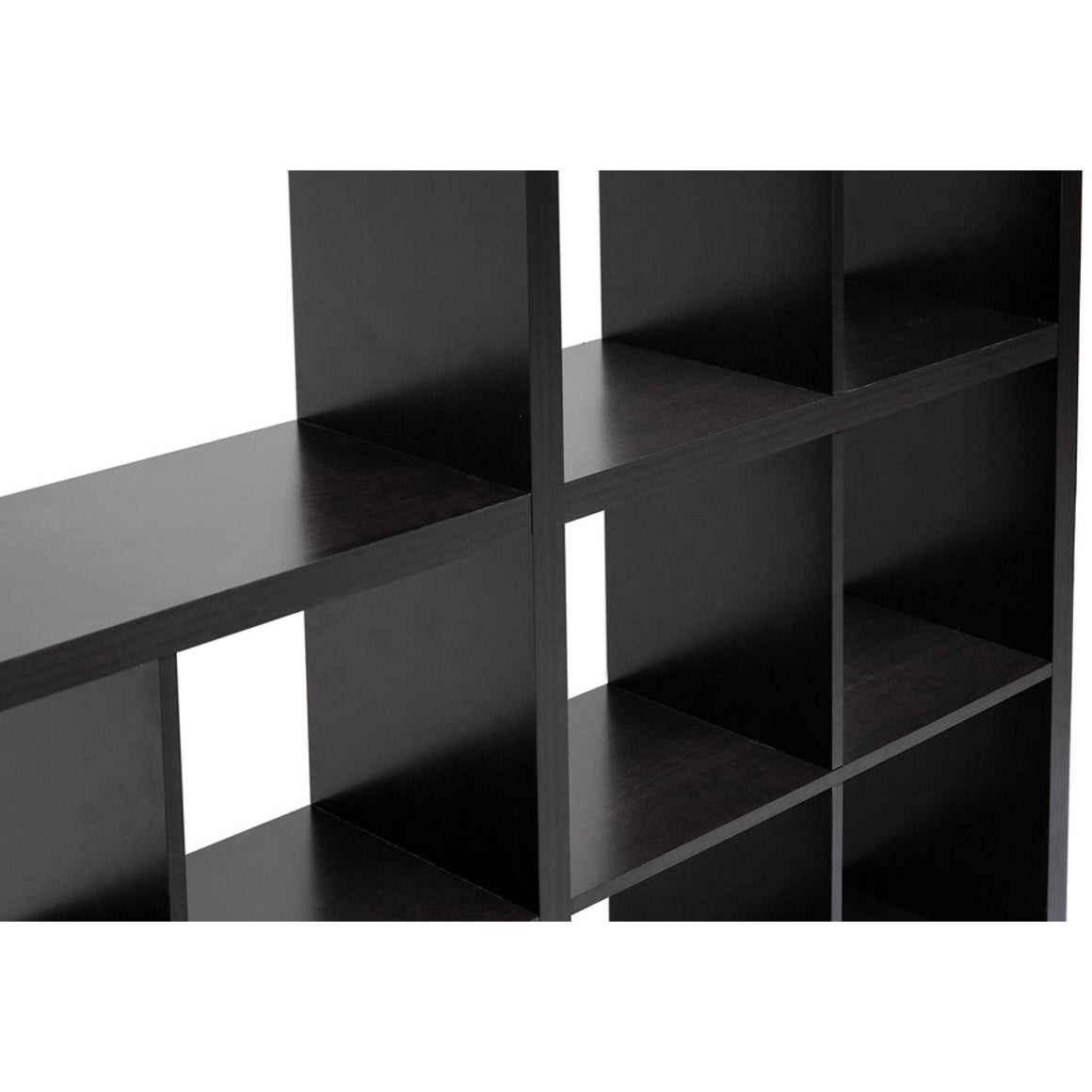 Baxton Studio Sunna Dark Brown Modern Cube Shelving Unit Baxton Studio--Minimal And Modern - 3