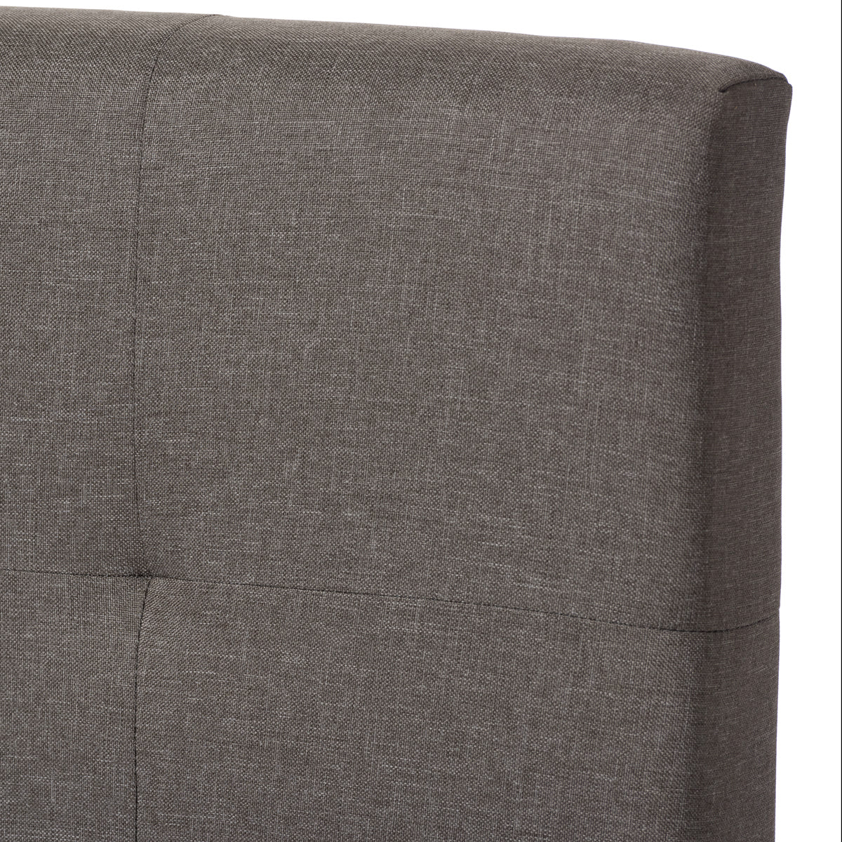 Baxton Studio Brookfield Modern and Contemporary Grey Fabric Upholstered Grid-tufting Full Size Bed Baxton Studio-Full Bed-Minimal And Modern - 4