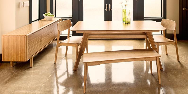 Greenington Currant Modern Bamboo Extendable Dining Table (72" - 92")-Minimal & Modern