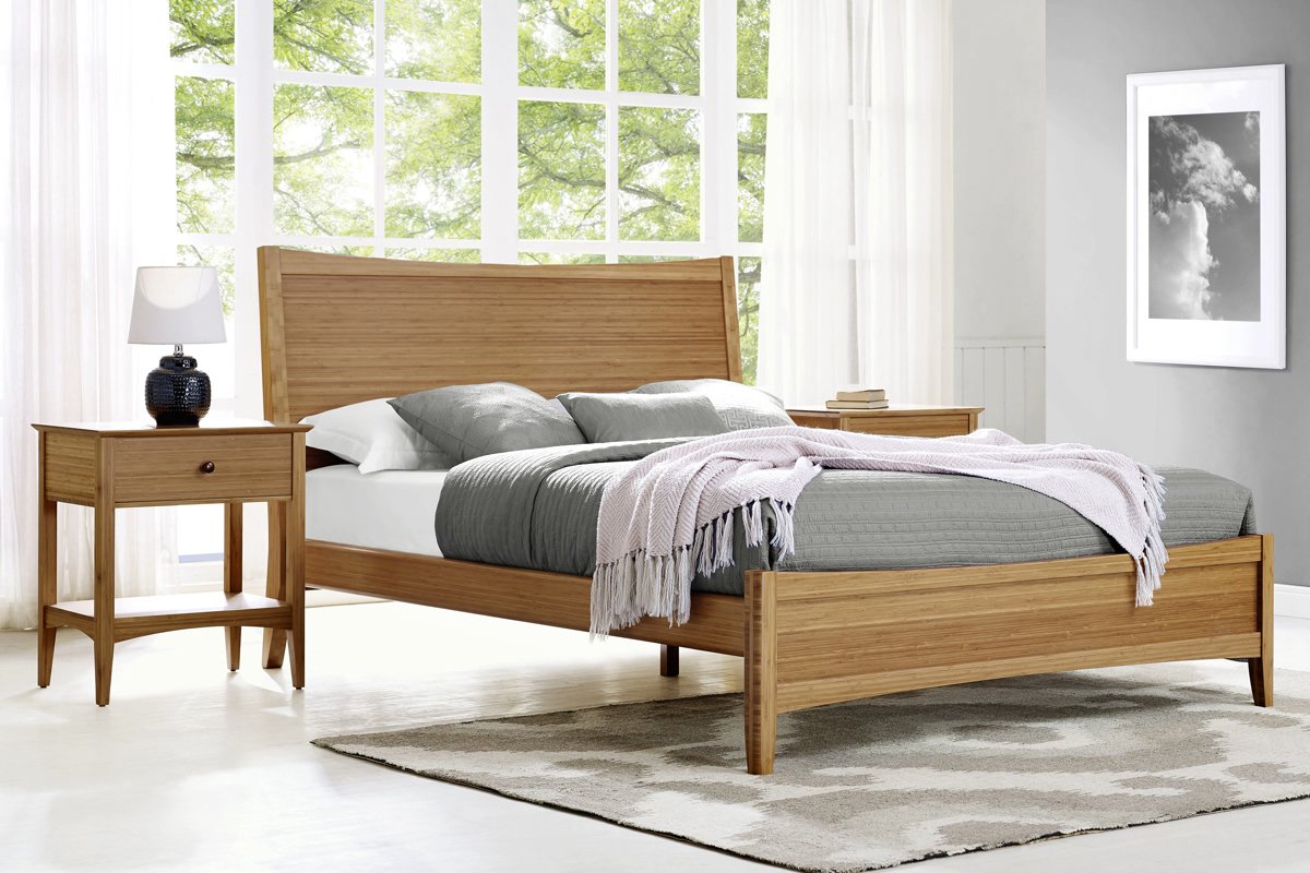 Greenington Willow Eastern King Platform Bed, Caramelized - Beds - Bamboo Mod - 5