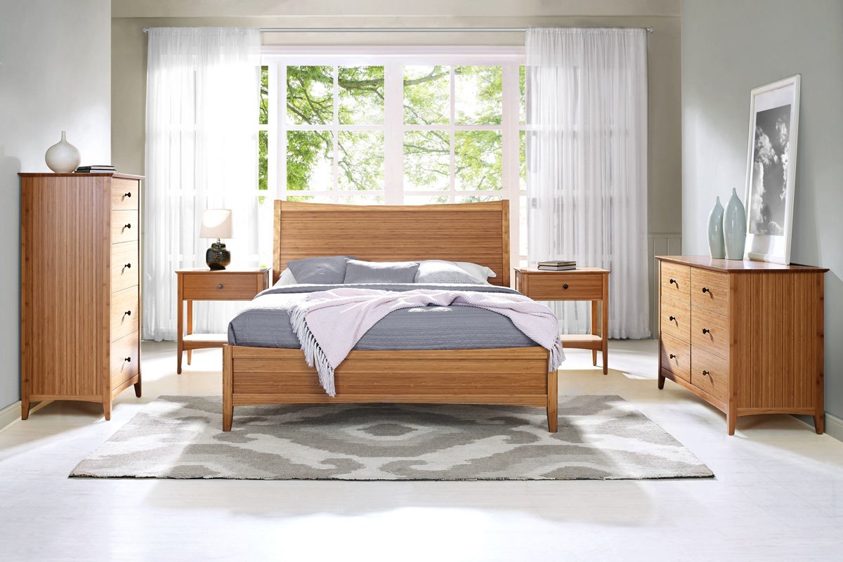 Greenington Willow Eastern King Platform Bed, Caramelized - Beds - Bamboo Mod - 6