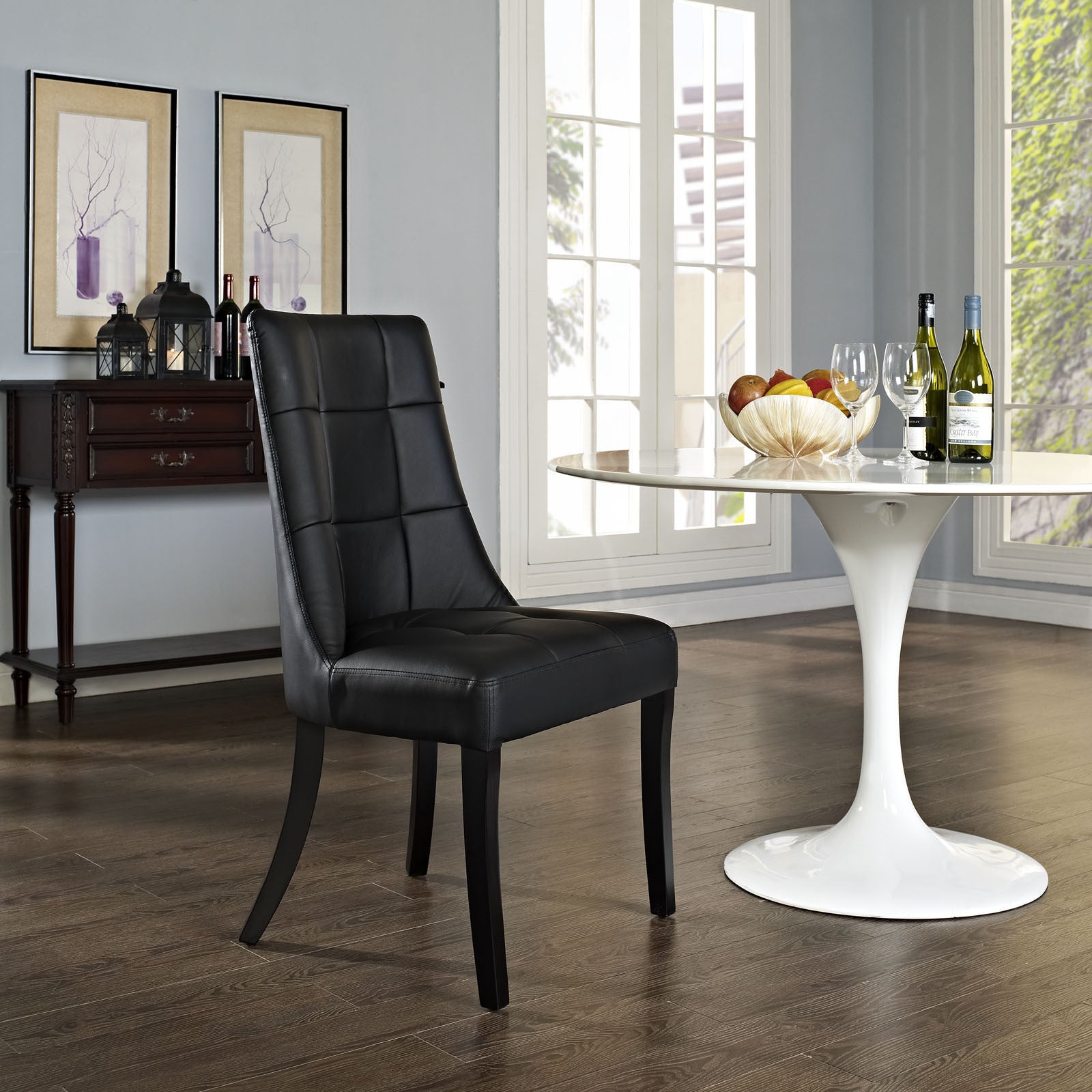 Modway Furniture Noblesse Modern Dining Vinyl Side Chair EEI-1039-Minimal & Modern