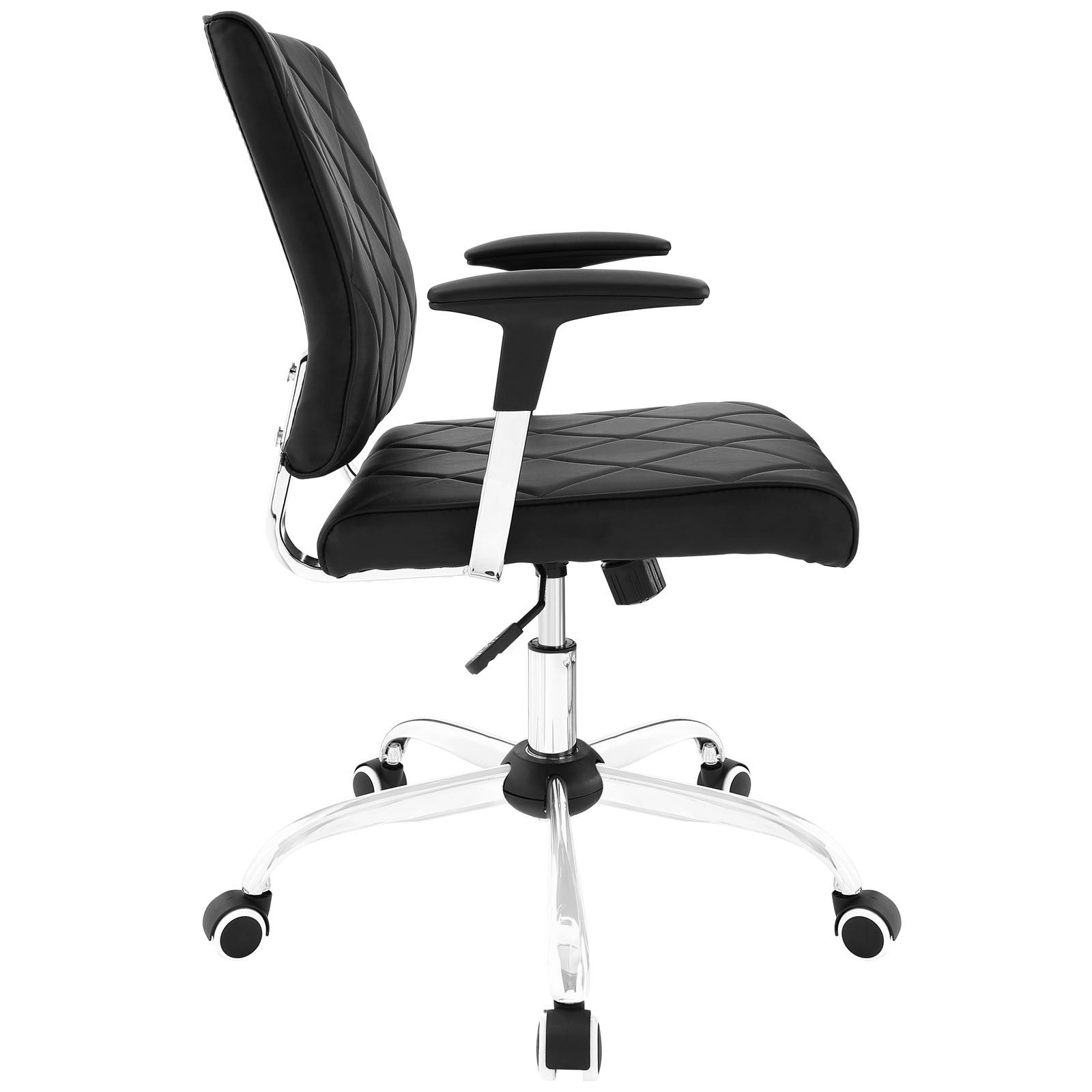 Modway Modern Lattice Vinyl Adjustable Computer Office Chair EEI-1247-Minimal & Modern