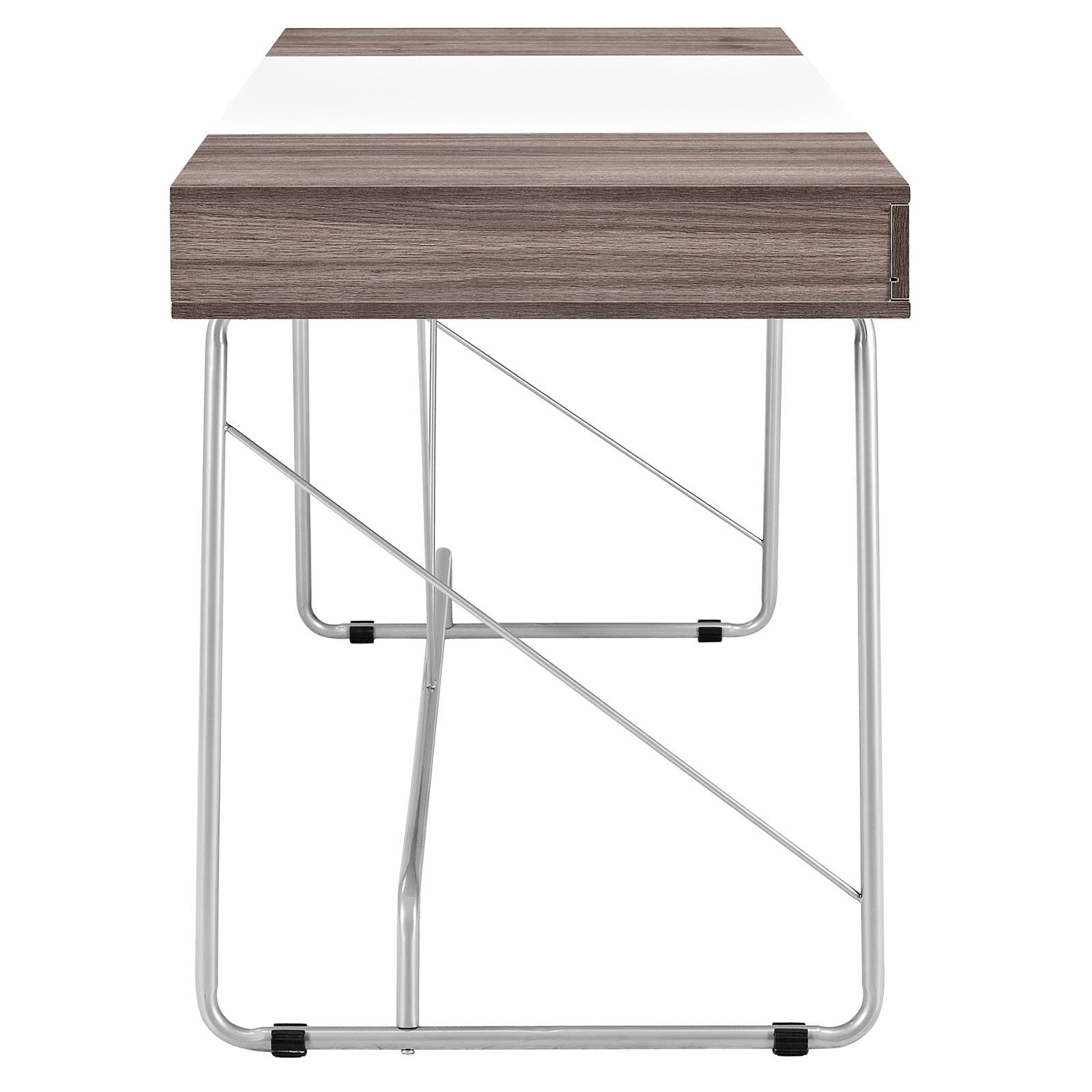 Modway Furniture Modern Metal and Wood Panel Office Writing Desk EEI-1321-Minimal & Modern