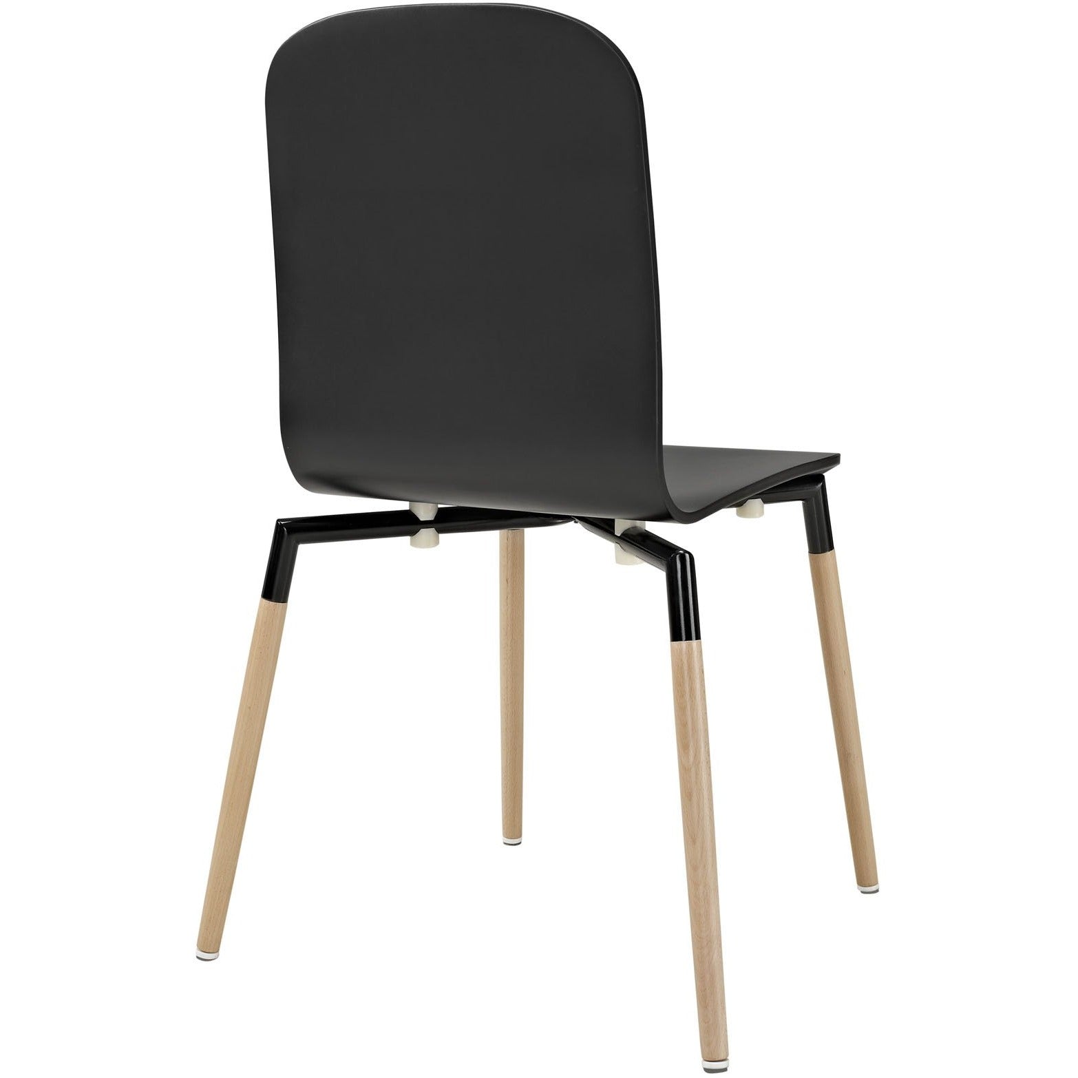 Modway Furniture Modern Stack Dining Chairs Wood Set of 2 - EEI-1372-Minimal & Modern