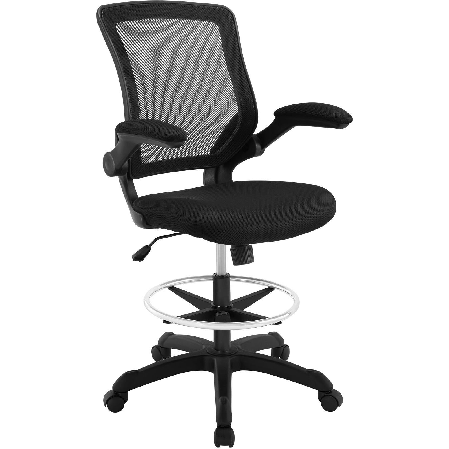 Modway Modern Veer Drafting Stool Adjustable Computer Office Chair EEI-1423-Minimal & Modern