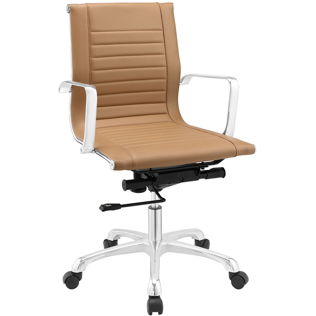 Modway Modern Runway Mid Back Adjustable Computer Office Chair EEI 152   EEI 1527 TAN 1 1024x1024 