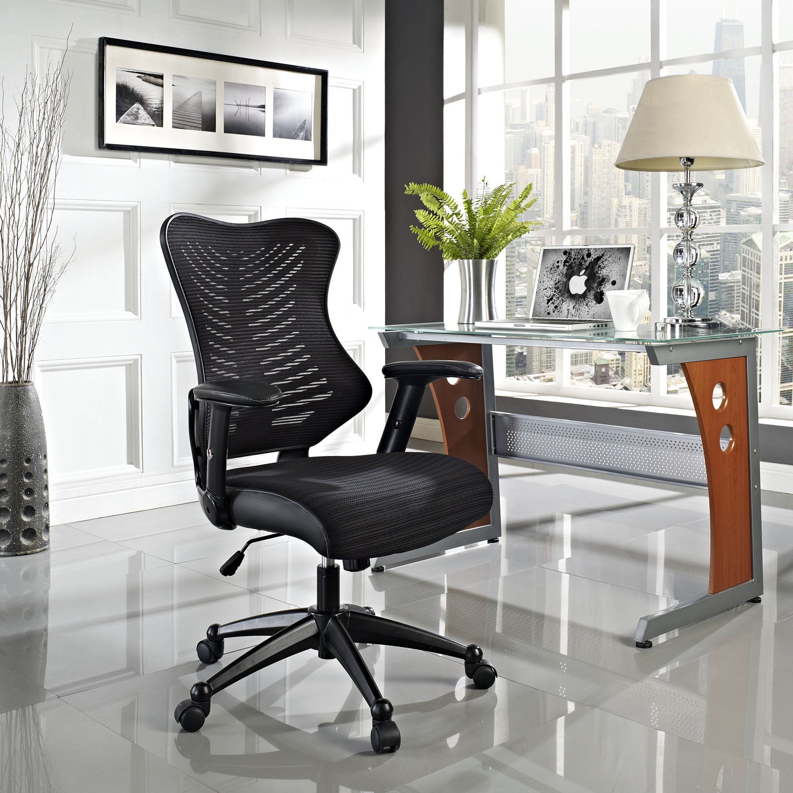 Modway Modern Clutch Adjustable Computer Office Chair EEI-209-Minimal & Modern