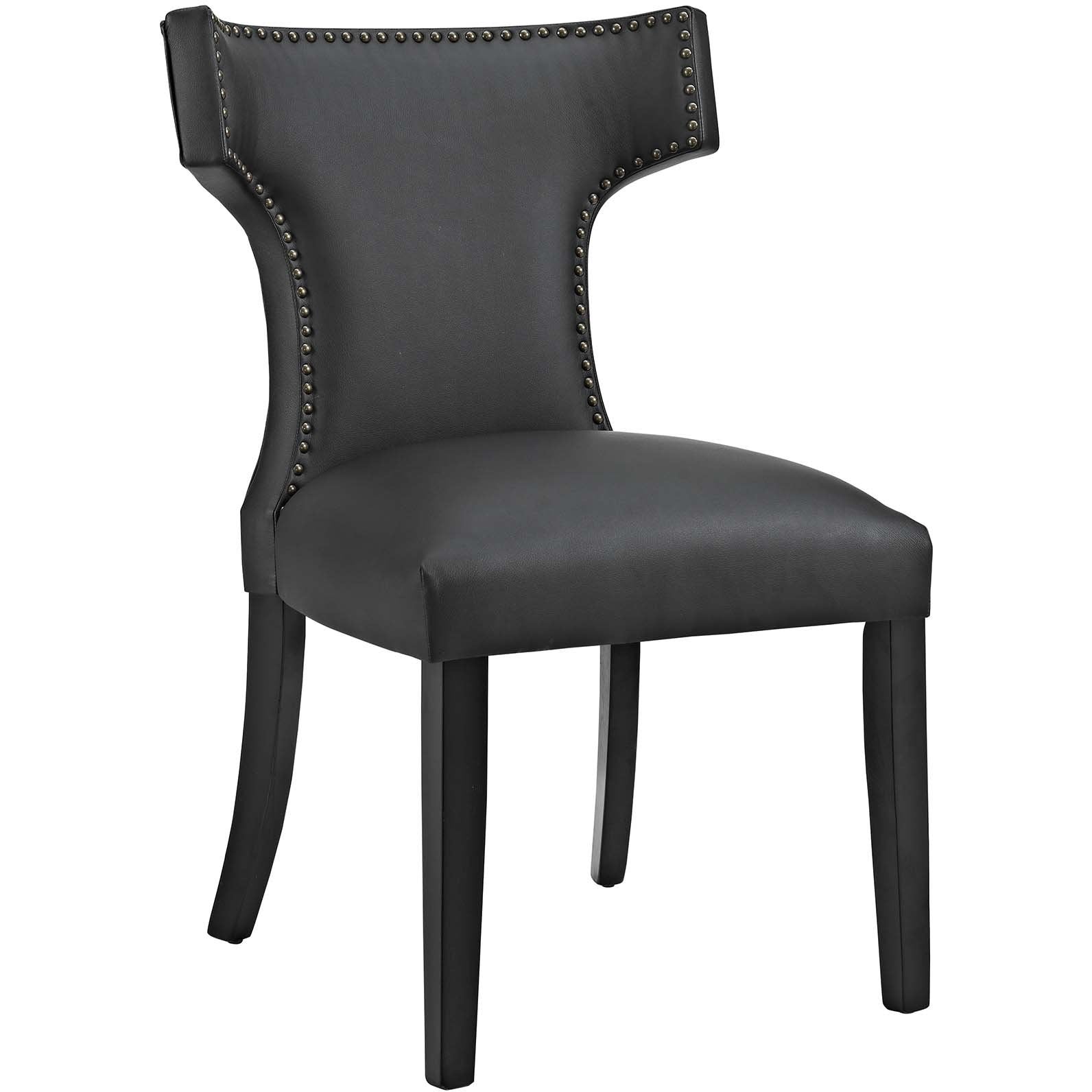 Modway Furniture Modern Curve Vinyl Dining Chair - EEI-2220-Minimal & Modern