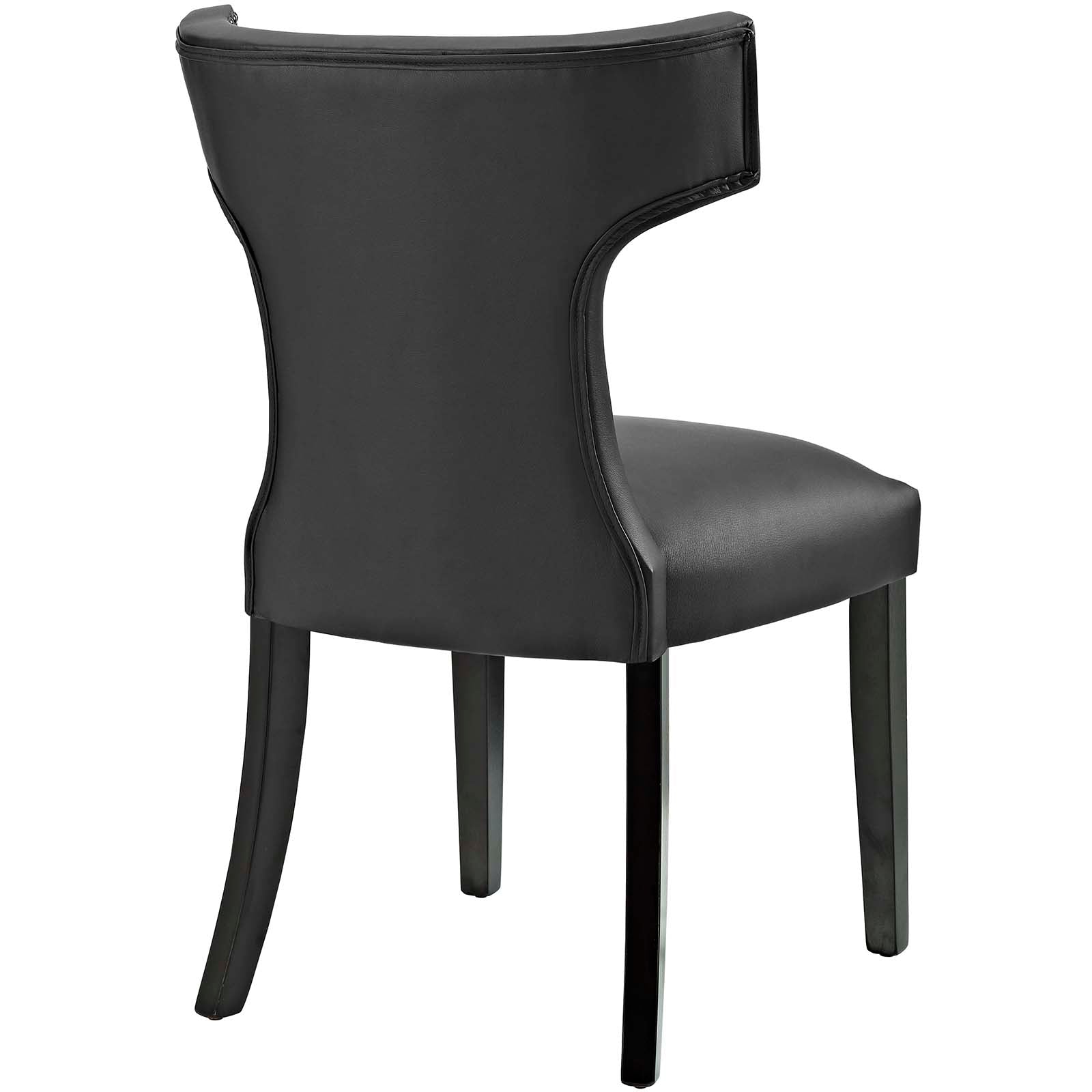 Modway Furniture Modern Curve Vinyl Dining Chair - EEI-2220-Minimal & Modern