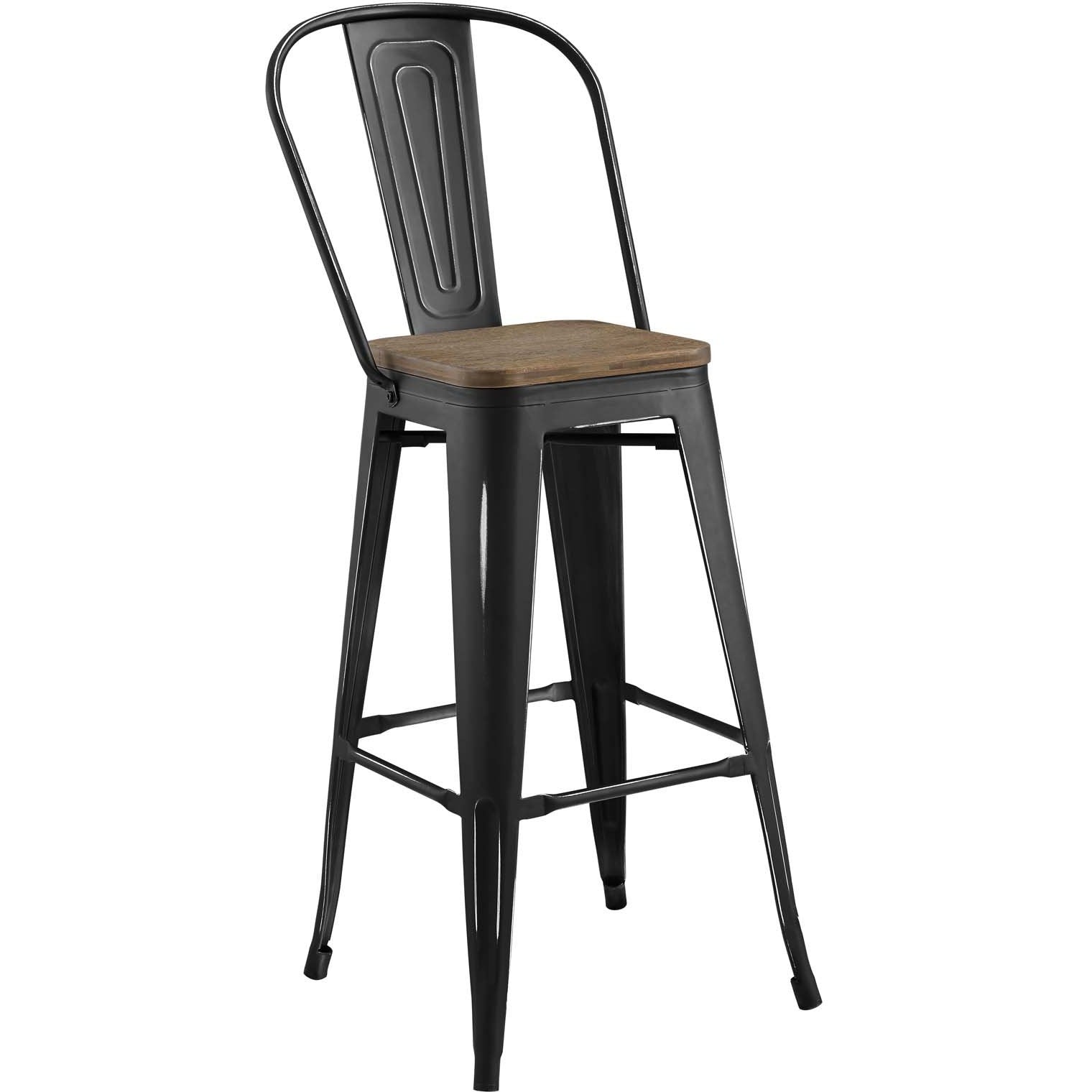 Modway Furniture Modern Promenade Metal Bar Stool - EEI-2816-Minimal & Modern