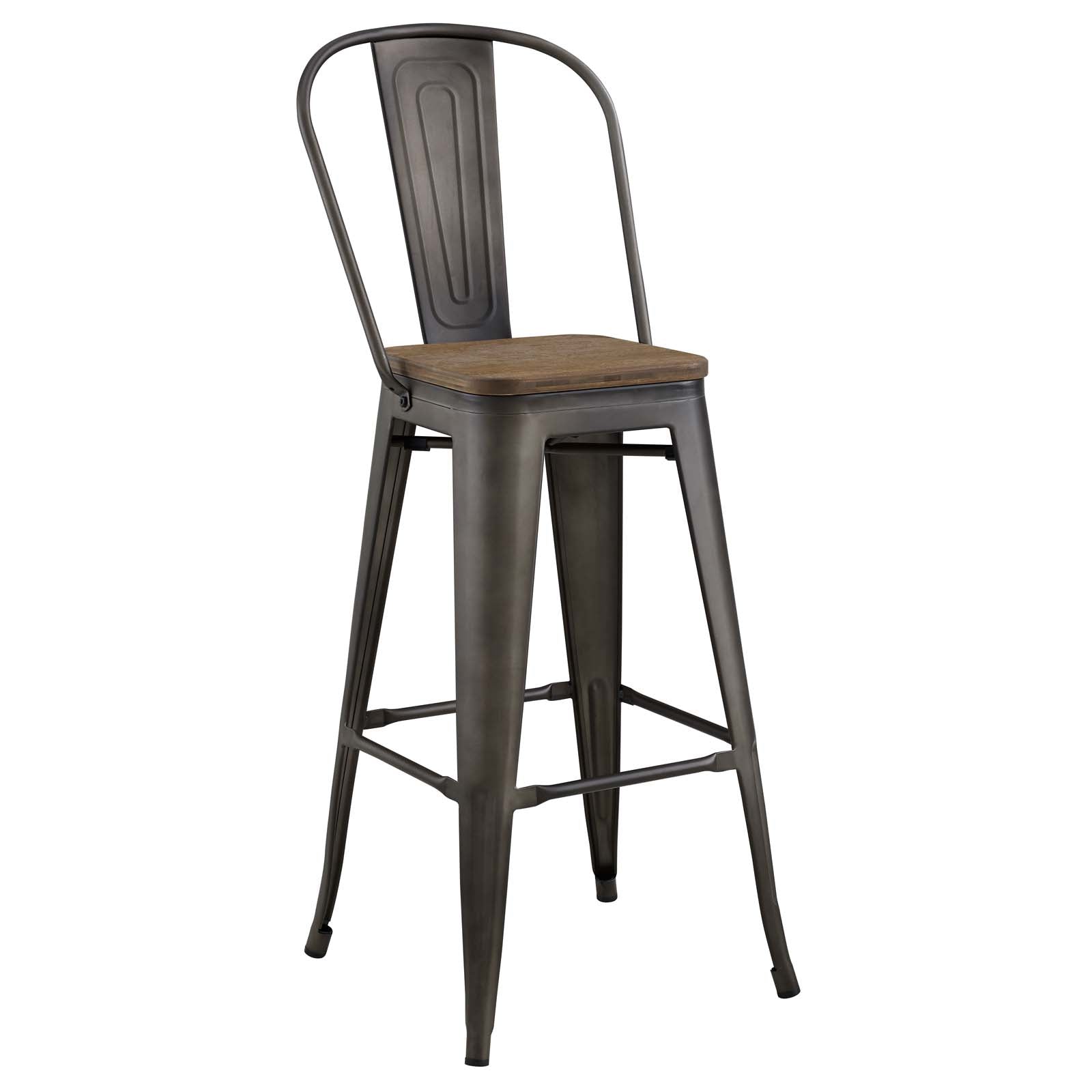 Modway Furniture Modern Promenade Metal Bar Stool - EEI-2816-Minimal & Modern