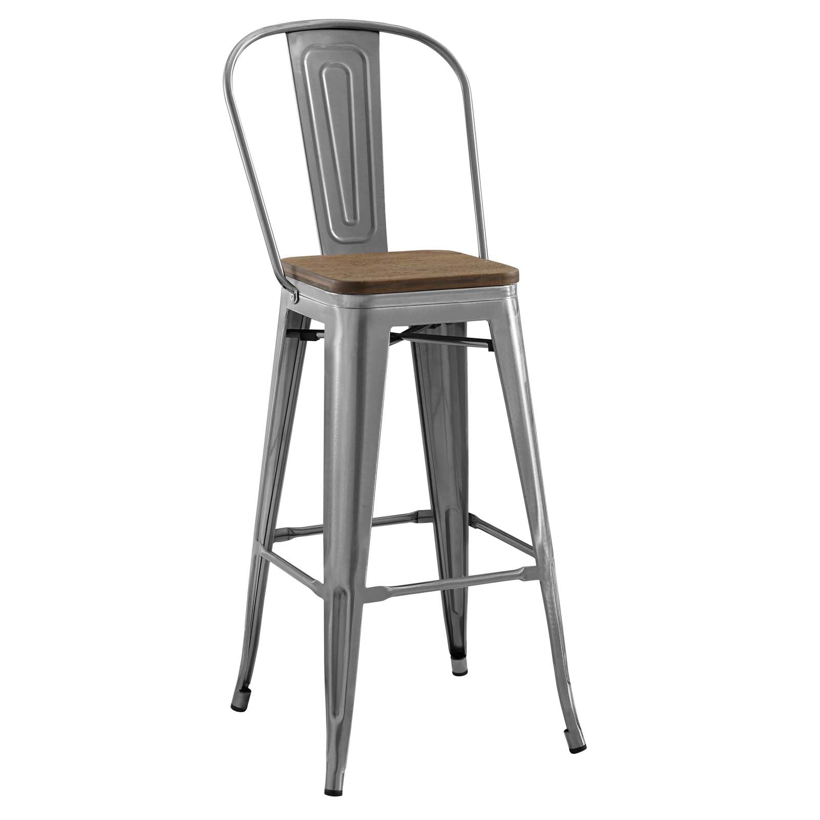 Modway Furniture Modern Promenade Metal Bar Stool - EEI-2816-Minimal & Modern