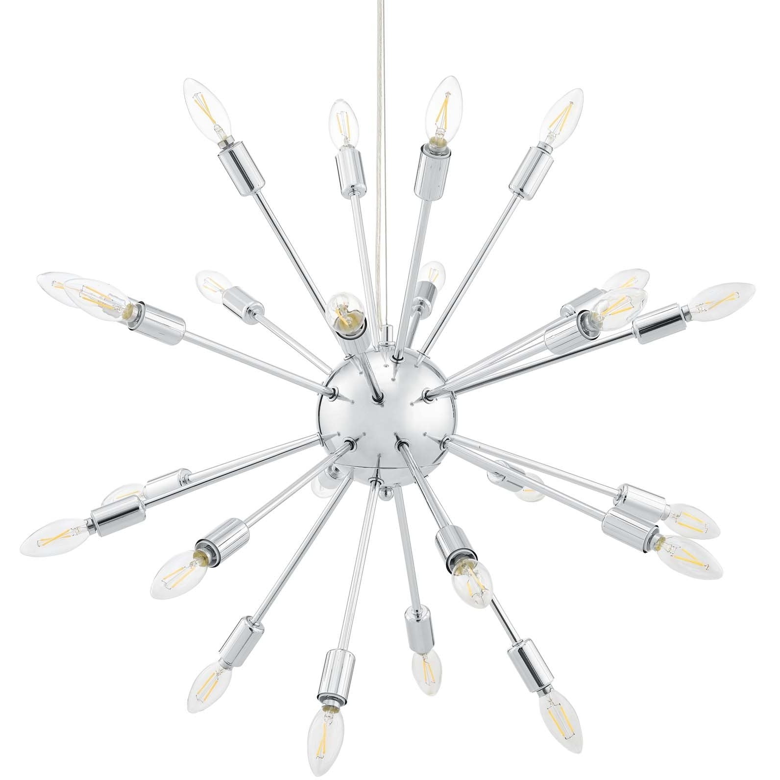 Modway Furniture Modern Gamut Metal Chandelier - EEI-2886-Minimal & Modern