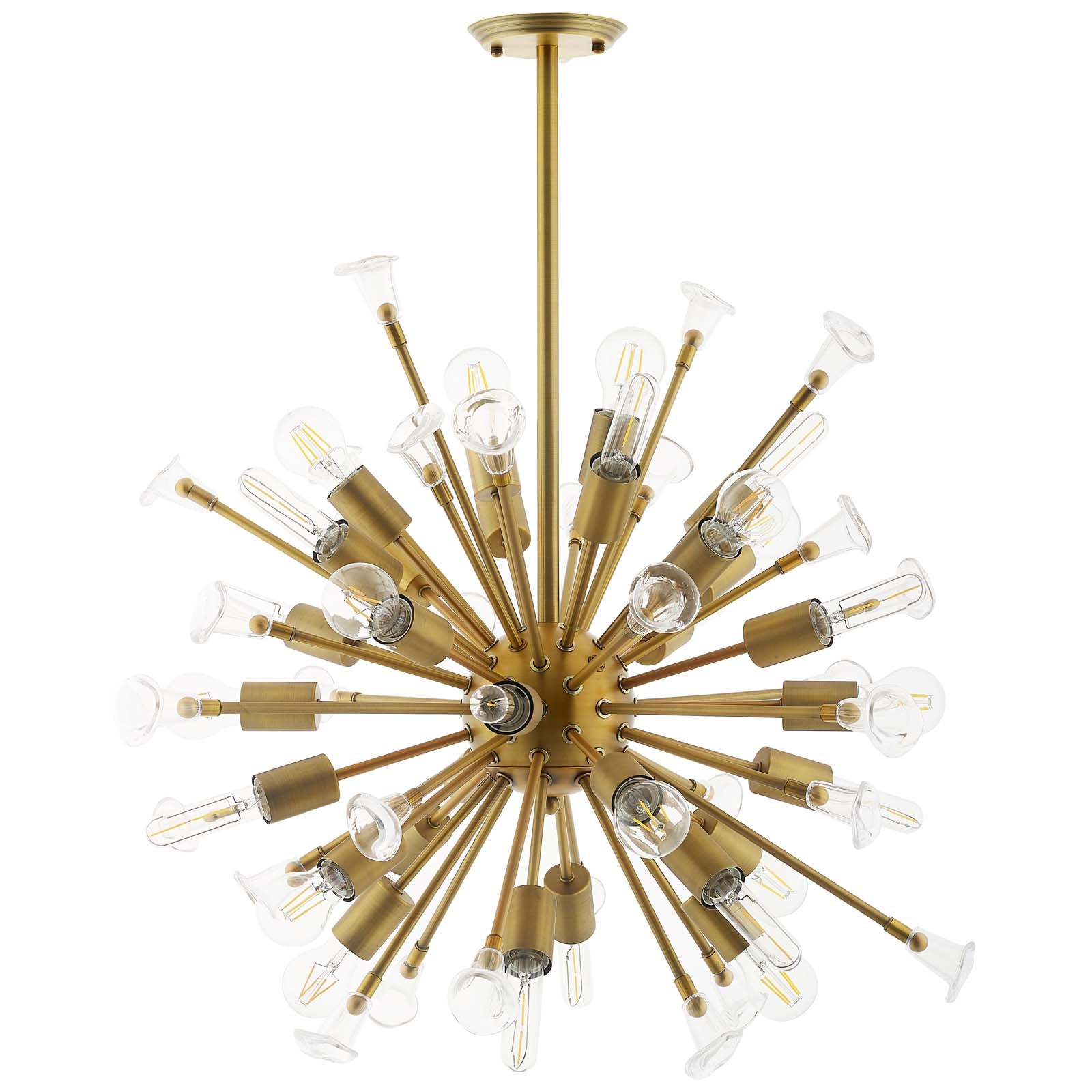 Modway Furniture Modern Burst Ceiling Light Pendant Chandelier - EEI-2893