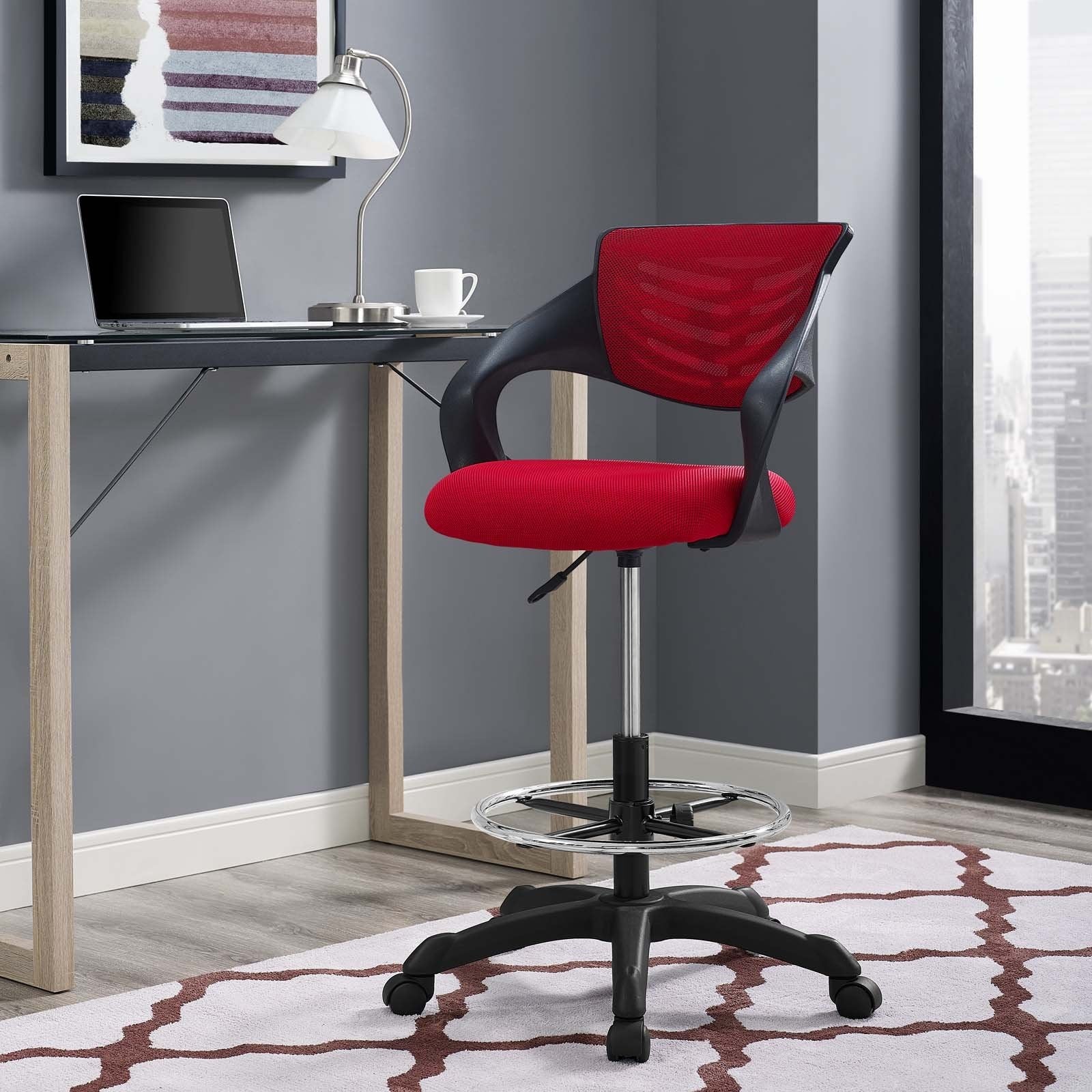 Modway Furniture Modern Thrive Mesh Drafting Chair - EEI-3040-Minimal & Modern