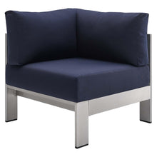Modway Furniture Modern Shore Sunbrella® Fabric Aluminum Outdoor Patio Corner Sofa - EEI-4224