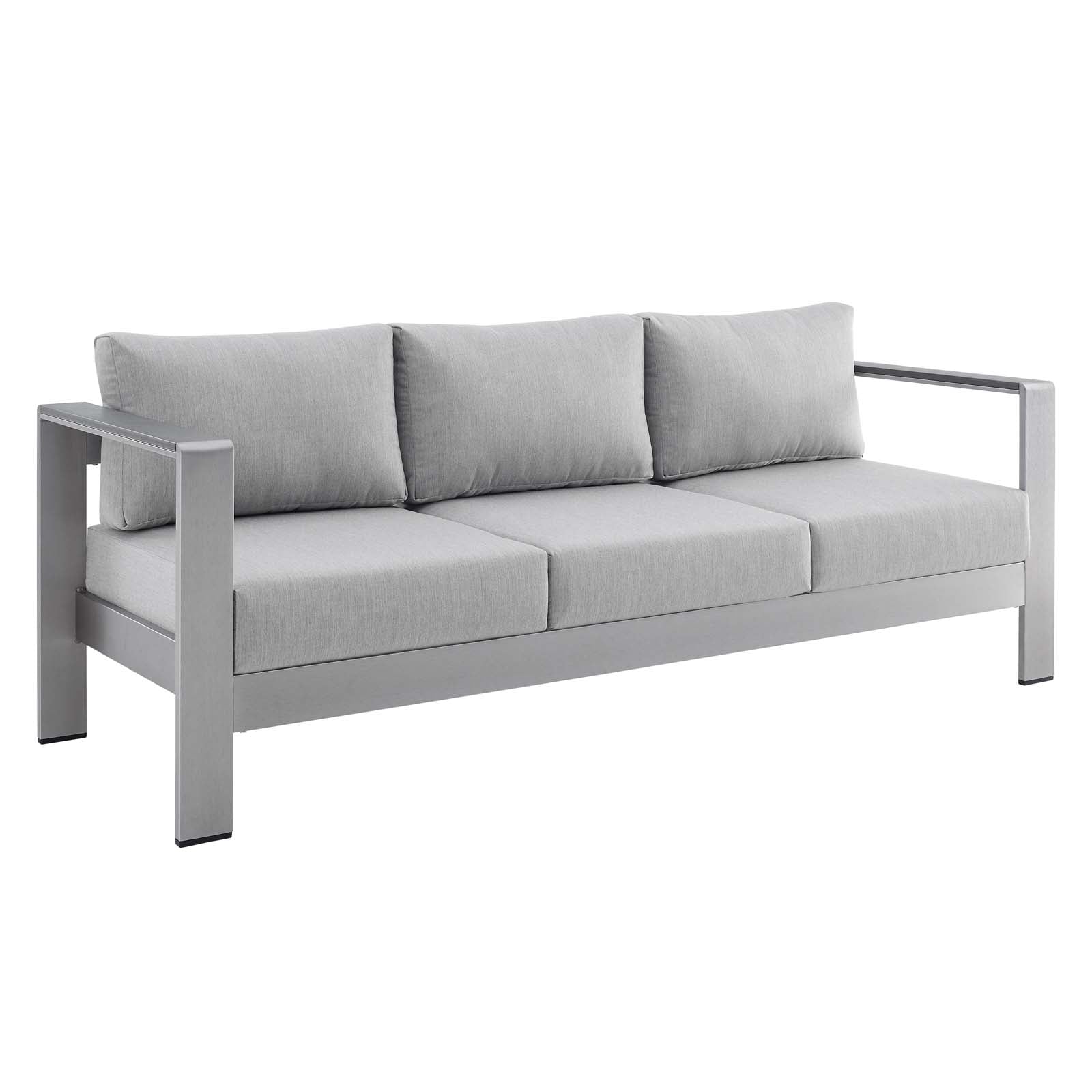 Modway Furniture Modern Shore Sunbrella® Fabric Aluminum Outdoor Patio Sofa - EEI-4228