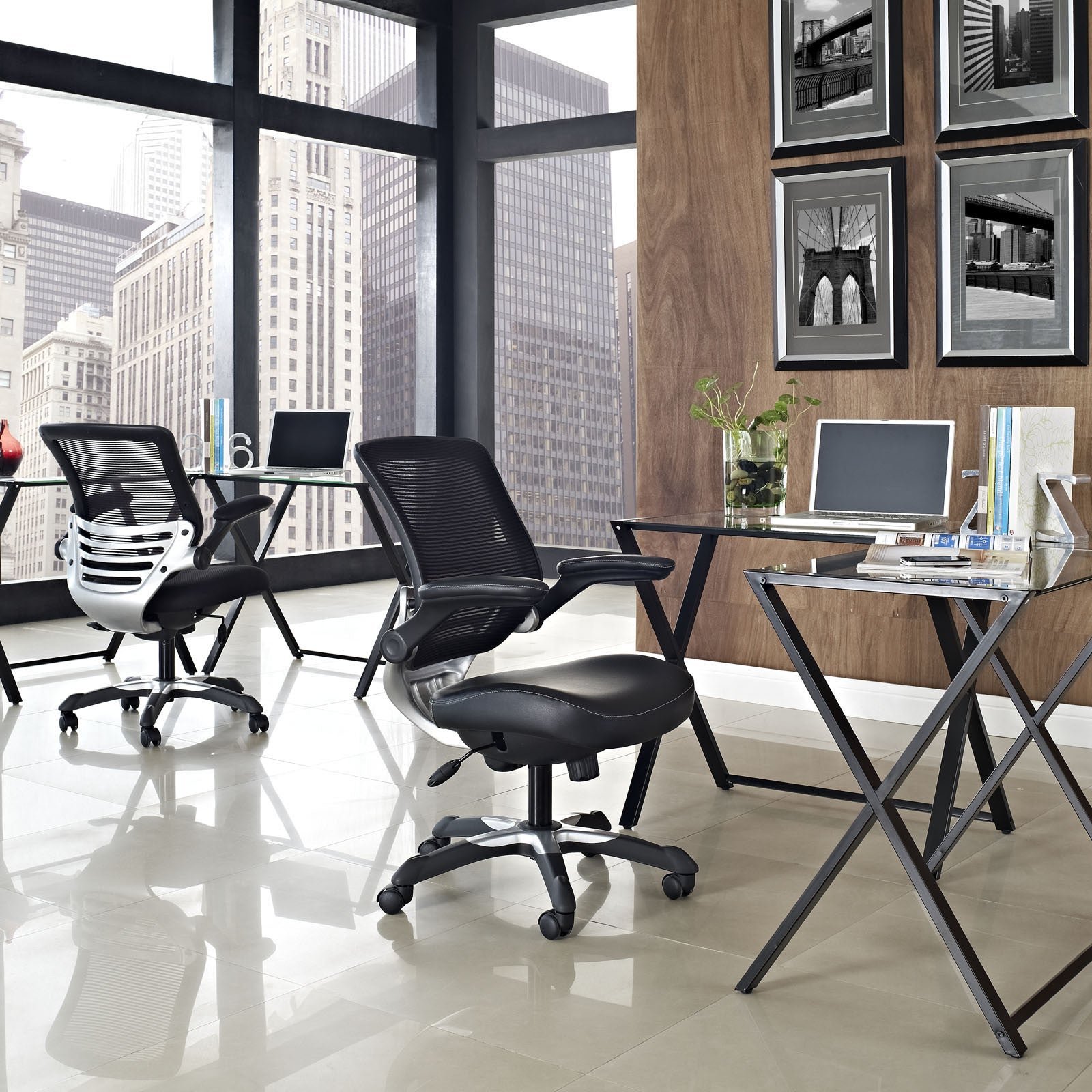 Modway Modern Edge Adjustable Computer Office Chair EEI-594-Minimal & Modern