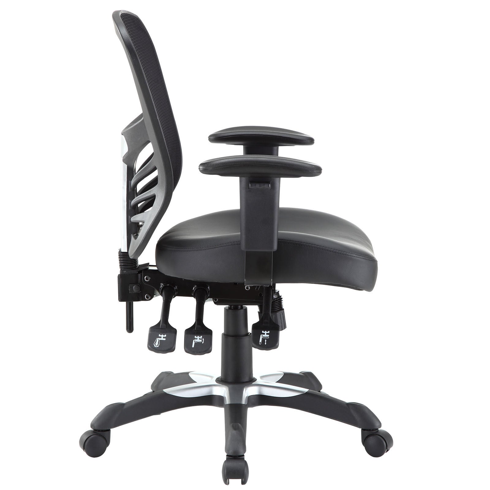 Modway Modern Articulate Vinyl Adjustable Computer Office Chair EEI-755-BLK-Minimal & Modern